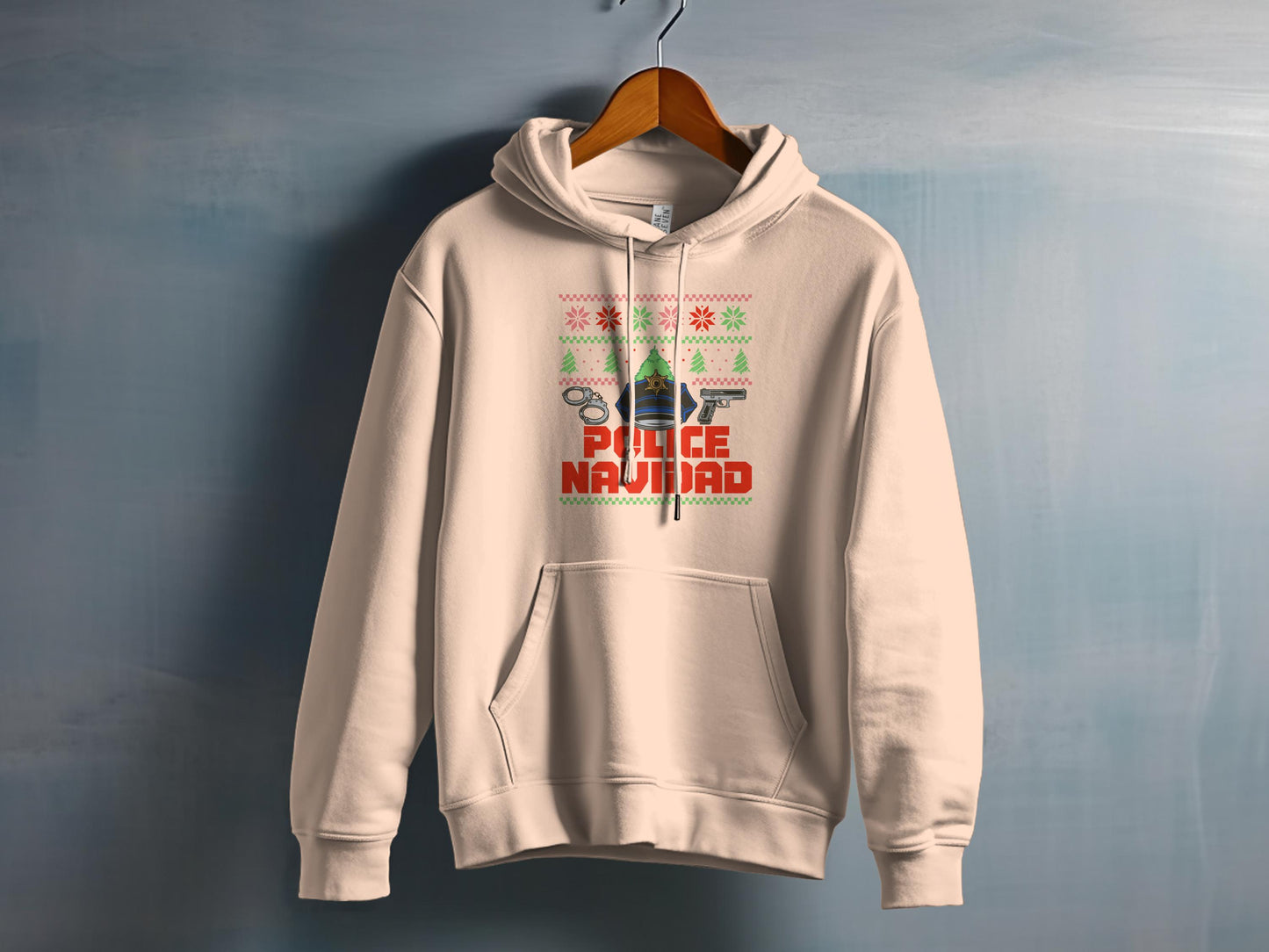 Festive Police Navidad Graphic Hoodie product