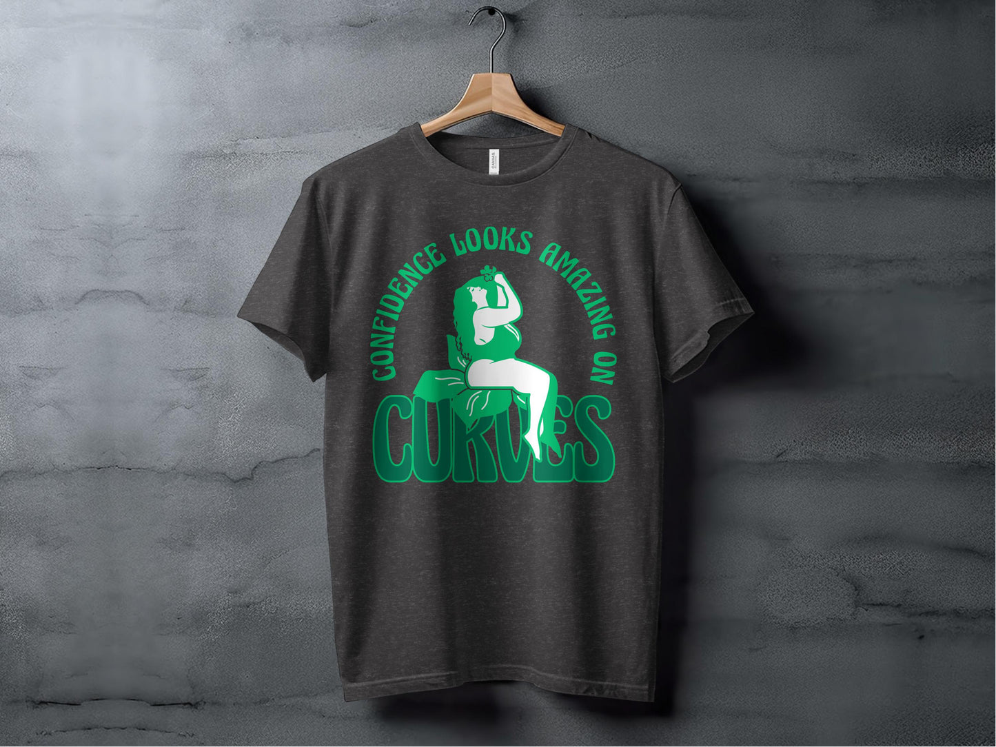 Confidence Looks Amazing on Curves Graphic T-Shirt product