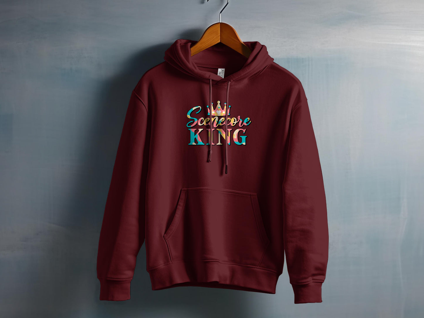 Sincerely King Burgundy Hoodie for a Stylish Look product