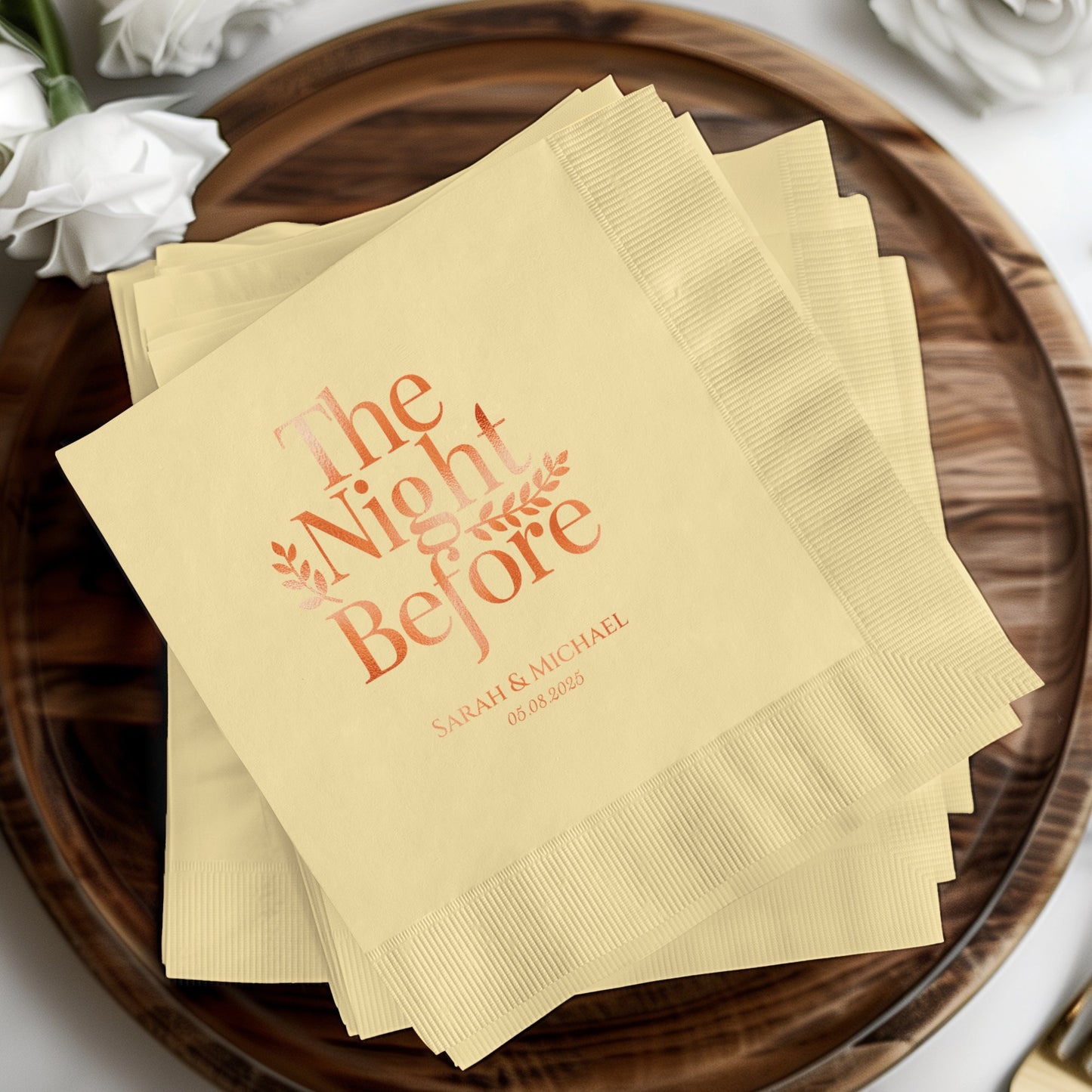 The Night Before Personalized Napkins product type