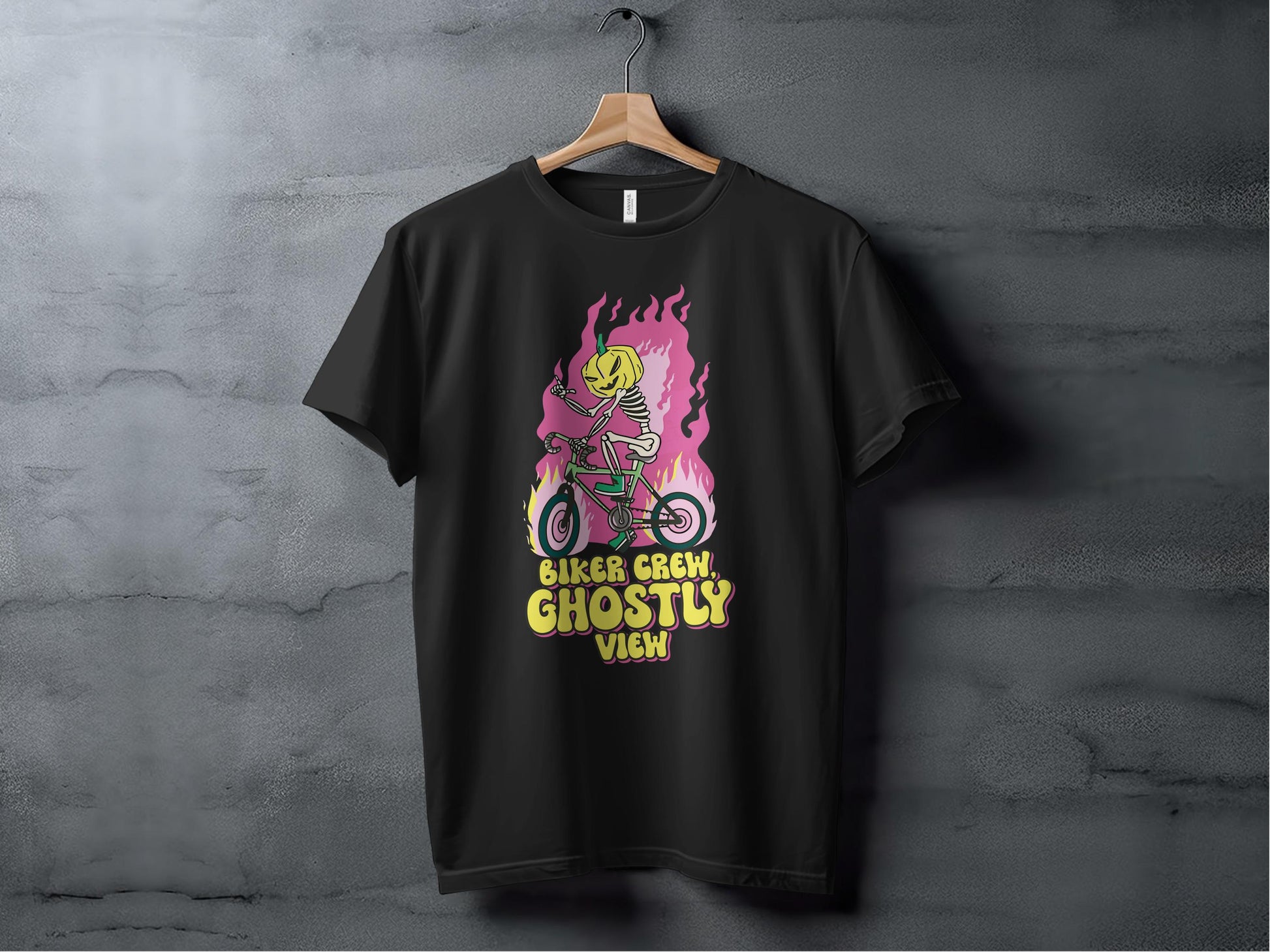 Biker Crew Ghostly View Graphic T-Shirt product type
