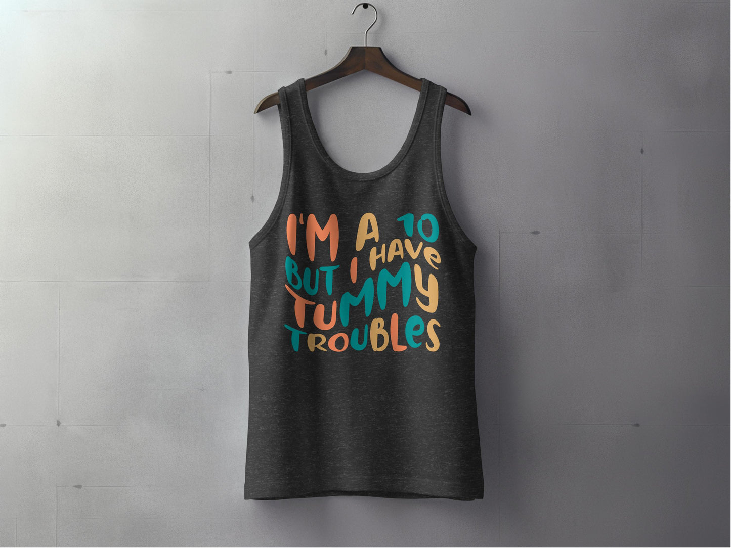 I'm a 10 but I have tummy troubles tank top product