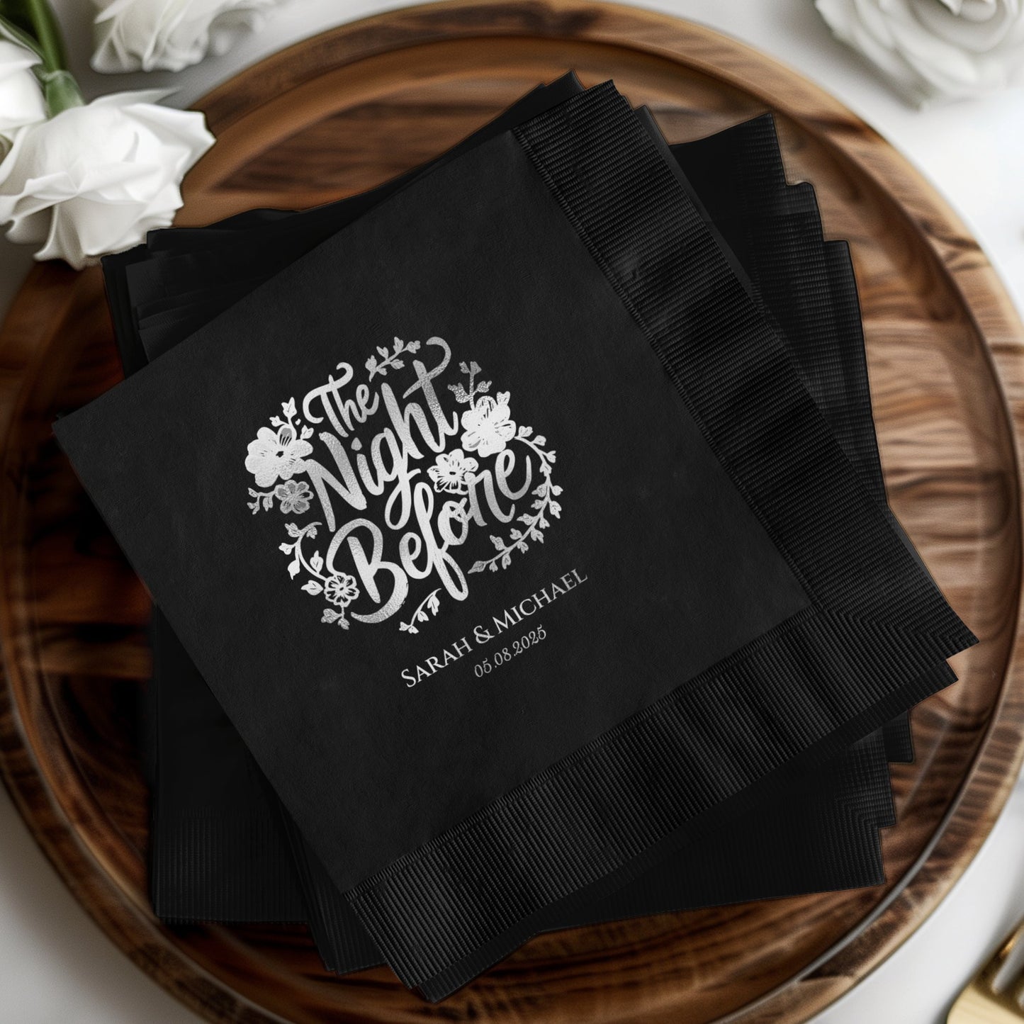 The Night Before Personalized Wedding Napkins product
