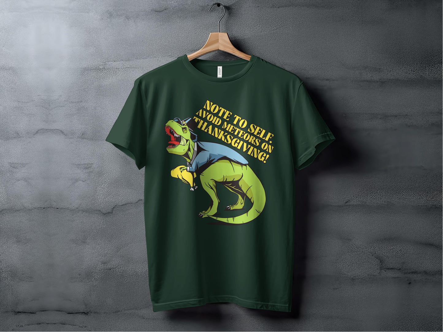 Avoid Meteors Dino Graphic Tee Shirt product