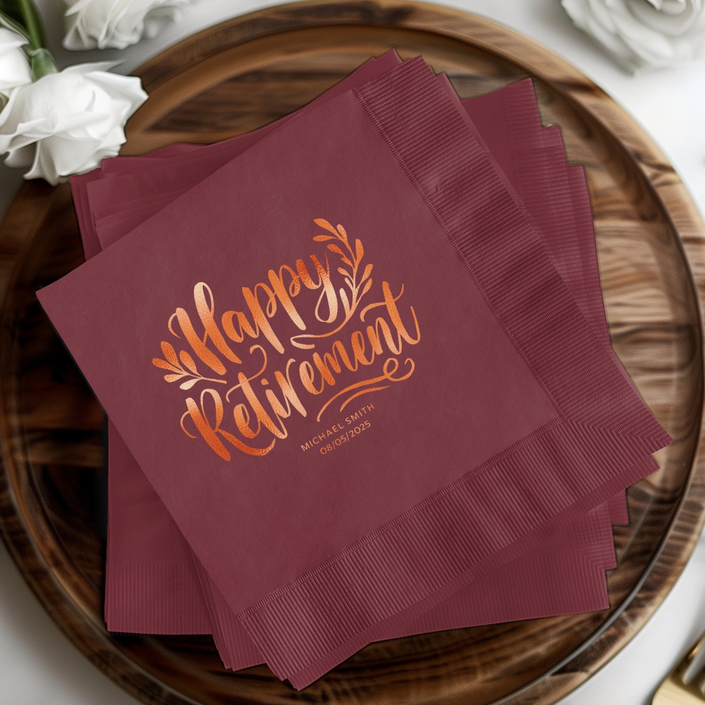 Happy Retirement Custom Printed Napkins product