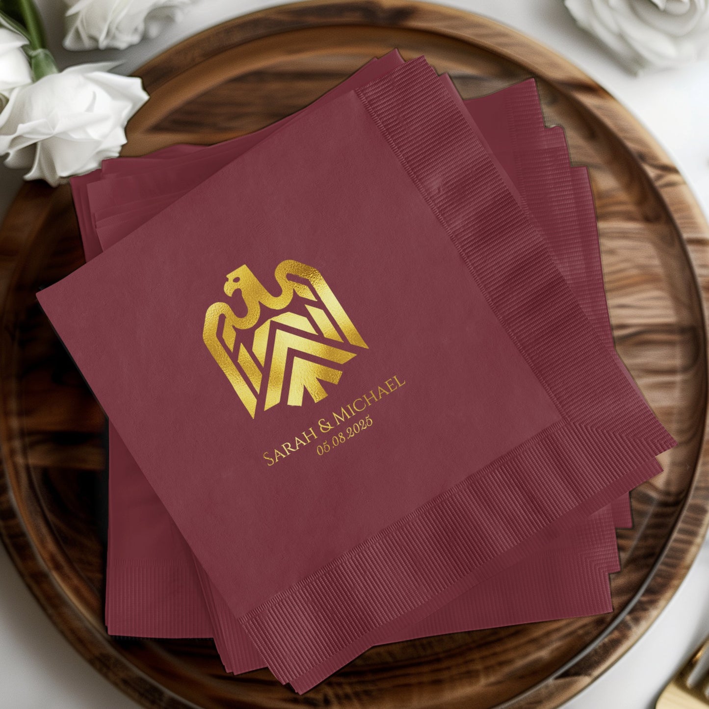 Luxurious Custom Printed Wedding Napkins product