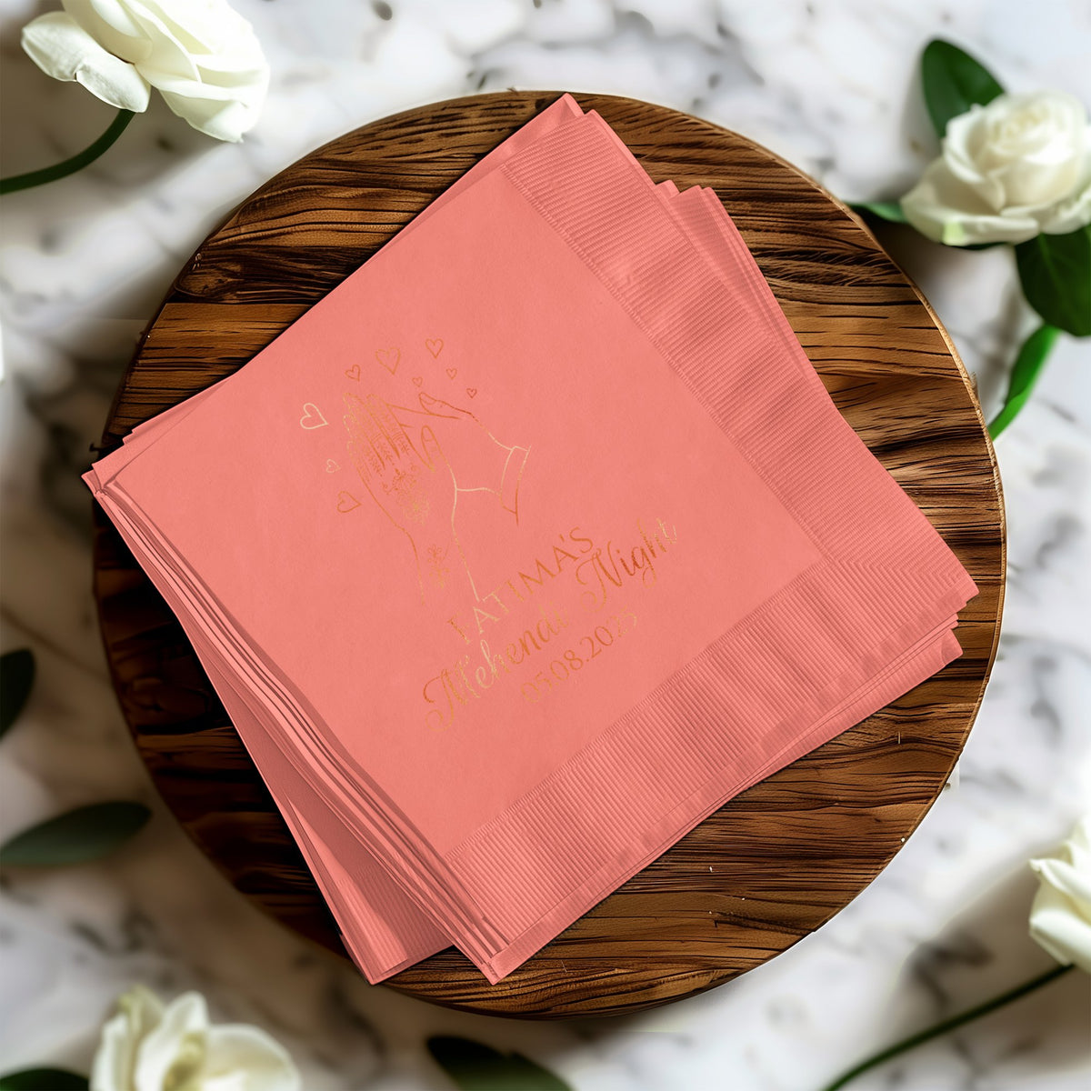 Custom Pink Napkin for Special Events product type