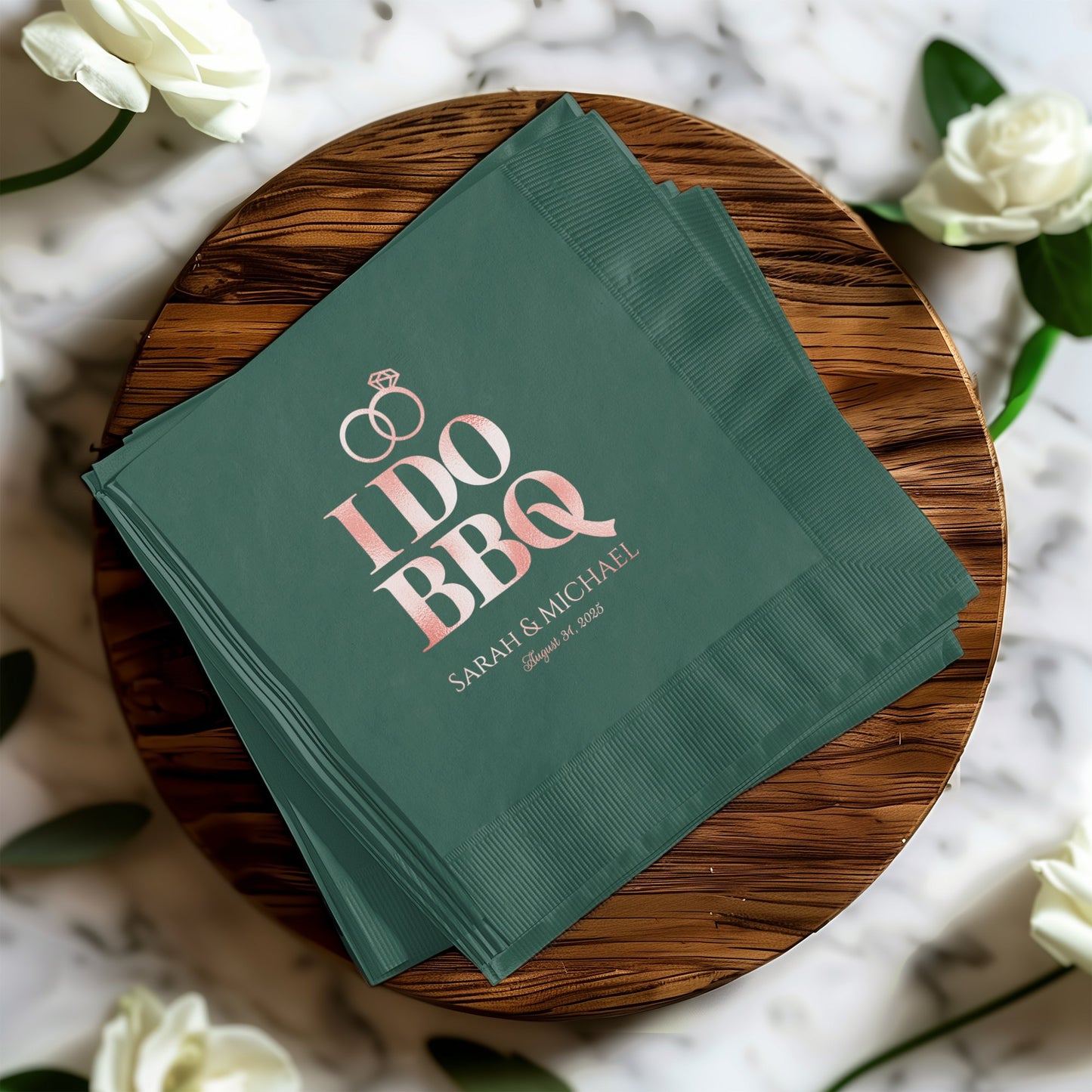 Personalized Wedding BBQ Napkin Celebration product type