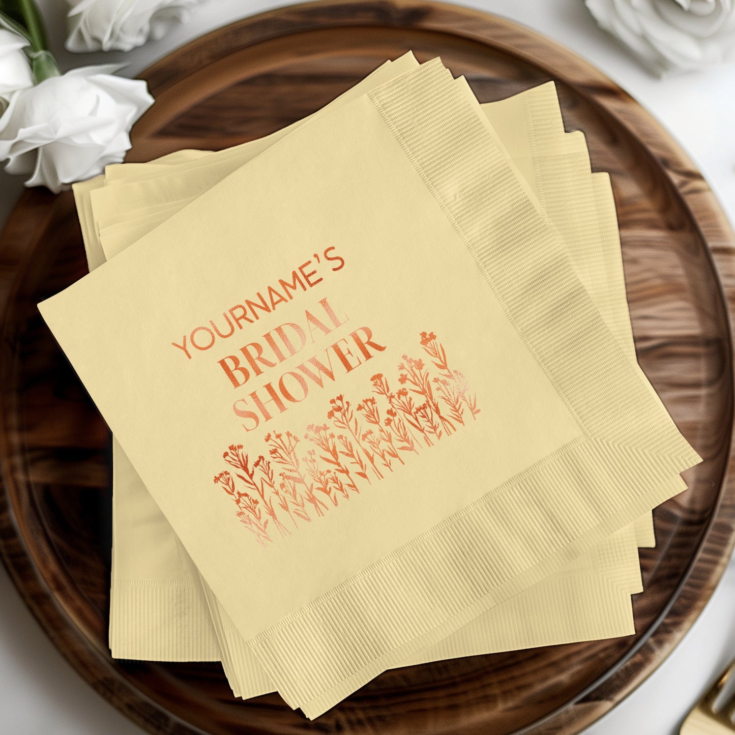 Personalized Bridal Shower Napkins party product