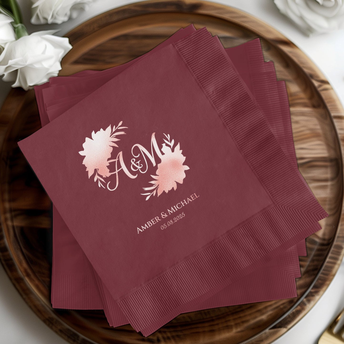 Custom Personalized Wedding Napkin Party Product