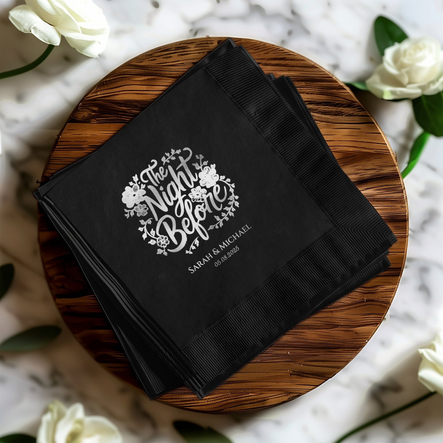 Elegant Custom Night Before Party Napkin product