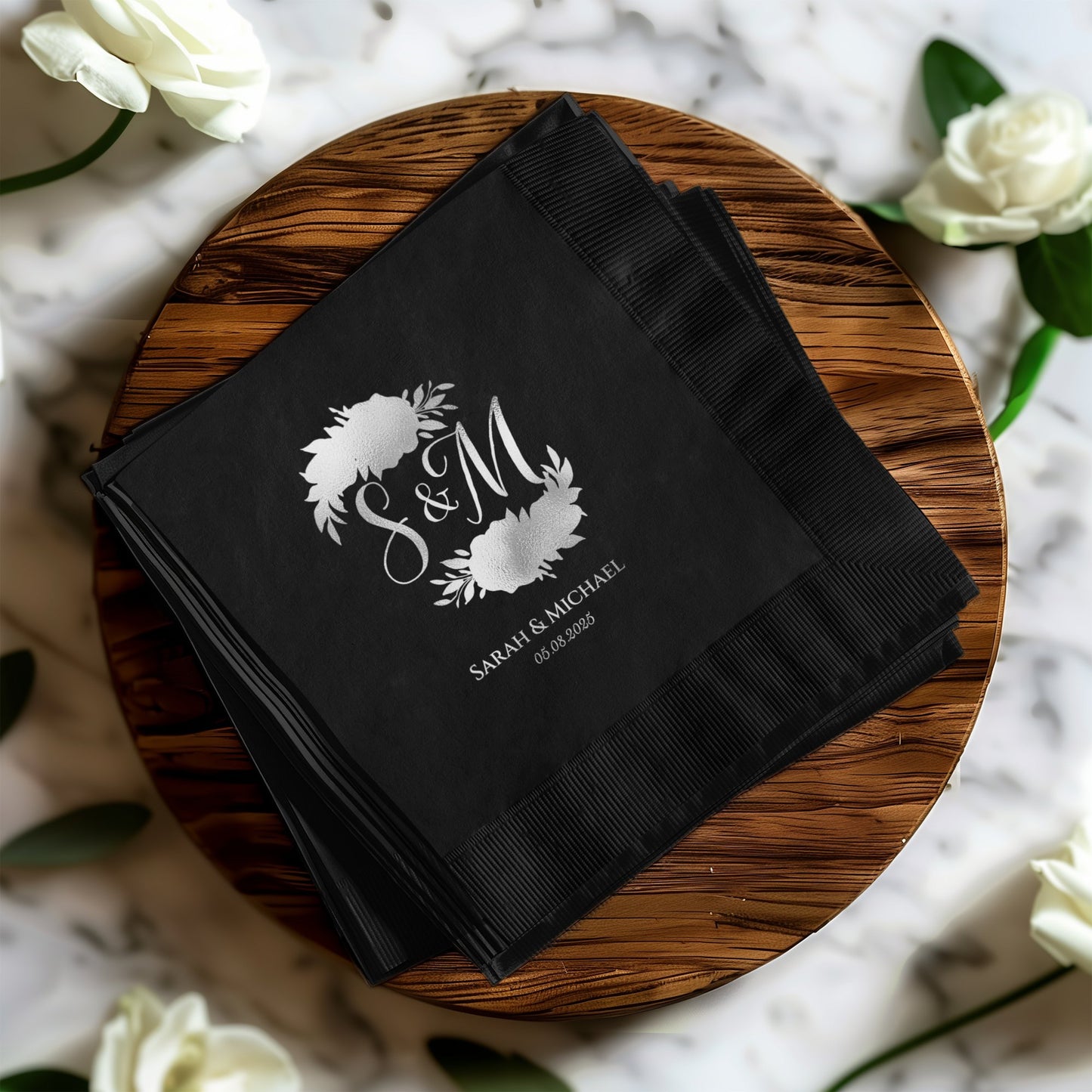 Personalized Elegant Wedding Monogram Napkins product
