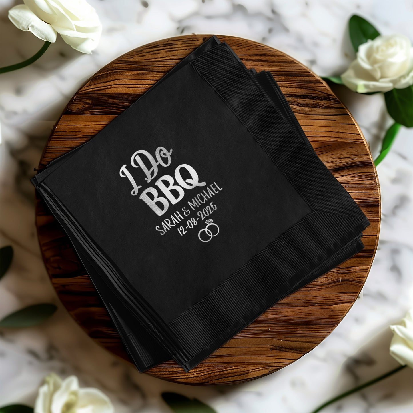 Personalized Wedding BBQ Theme Napkin Product