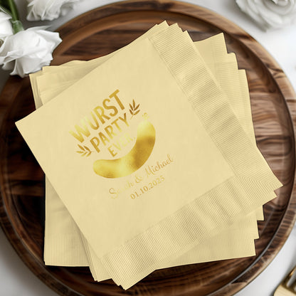 Personalized Wurst Party Ever Design Napkins product