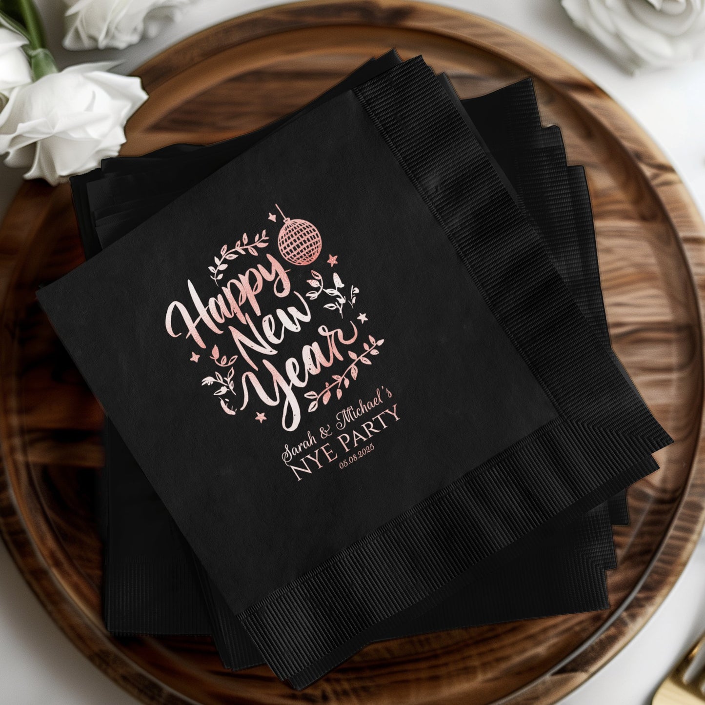 Happy New Year Personalized Party Napkin product type