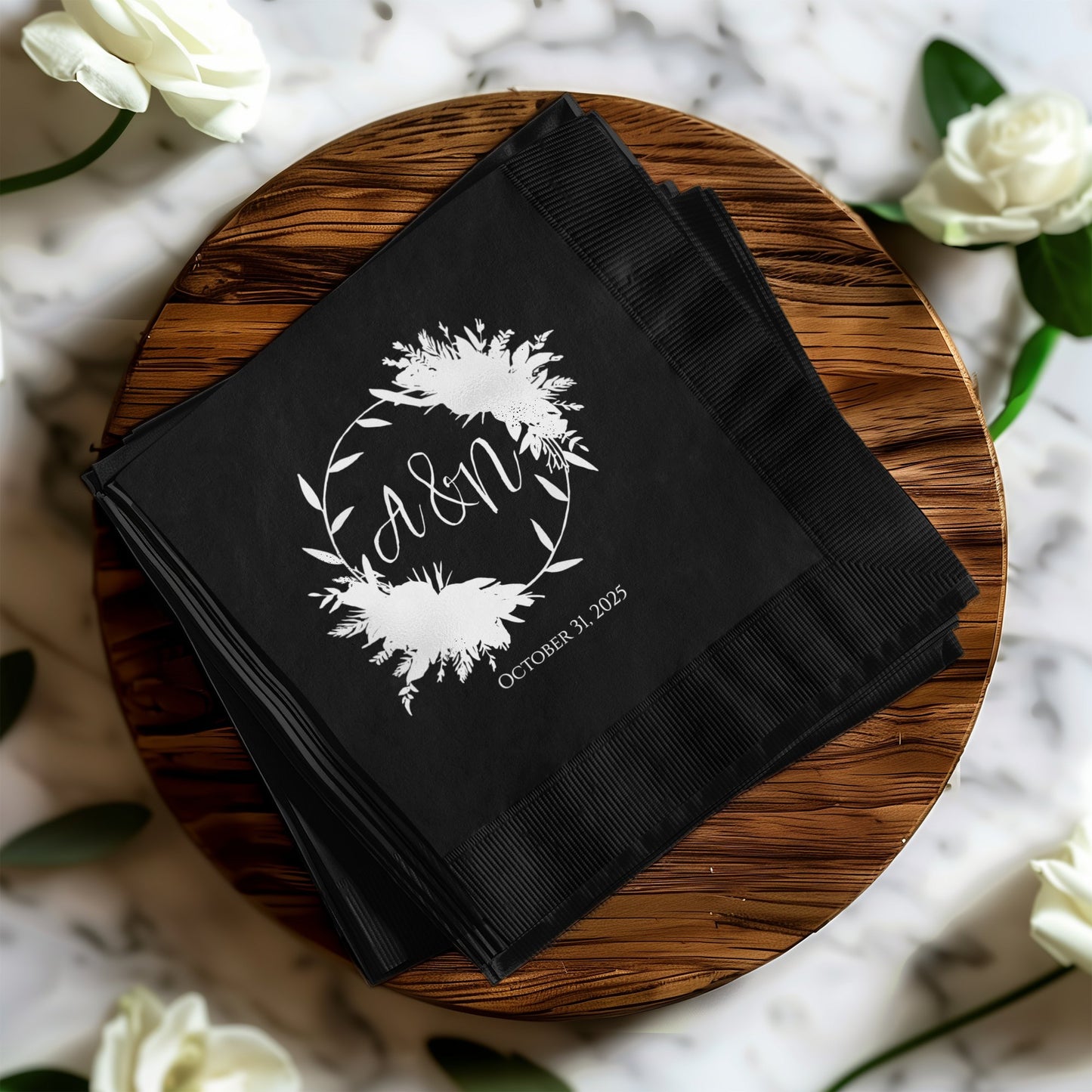 Custom Event Black Paper Napkin product