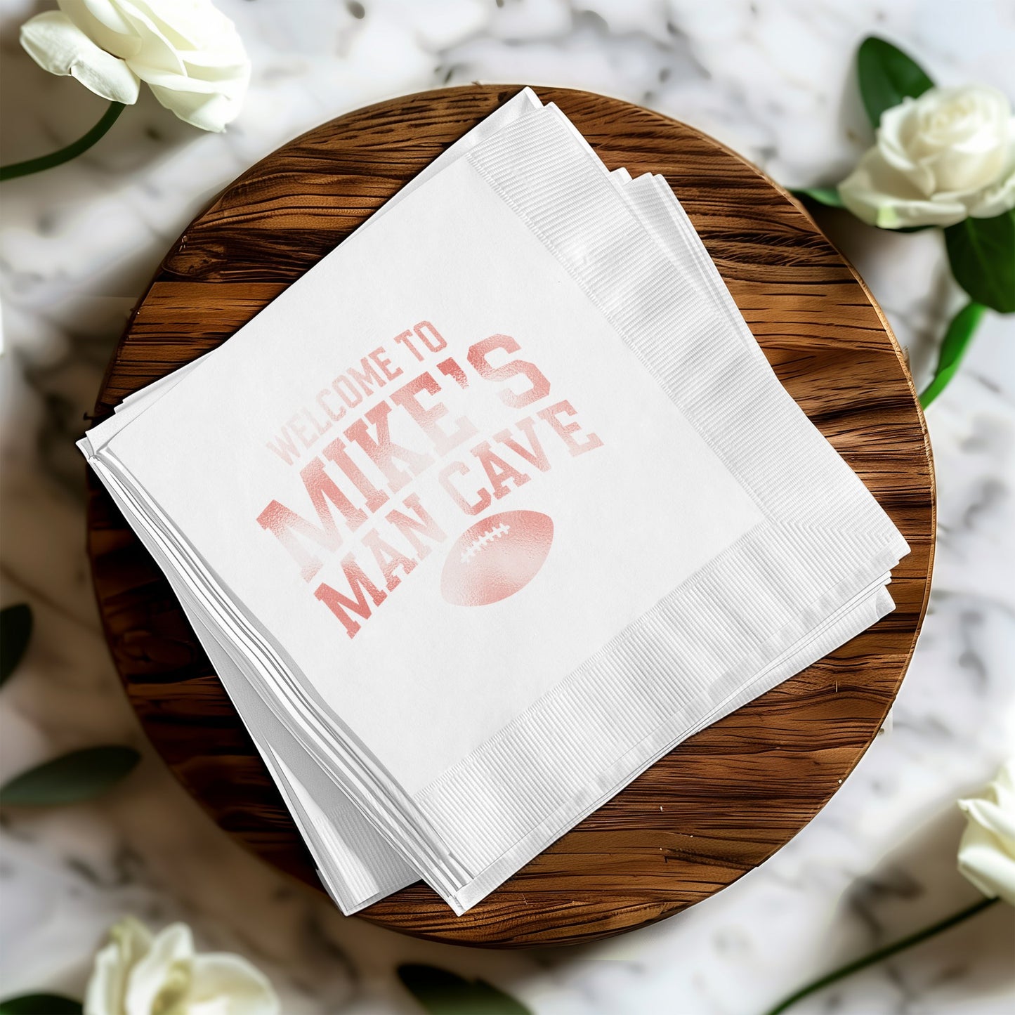 Welcome To Mike's Man Cave Napkins product