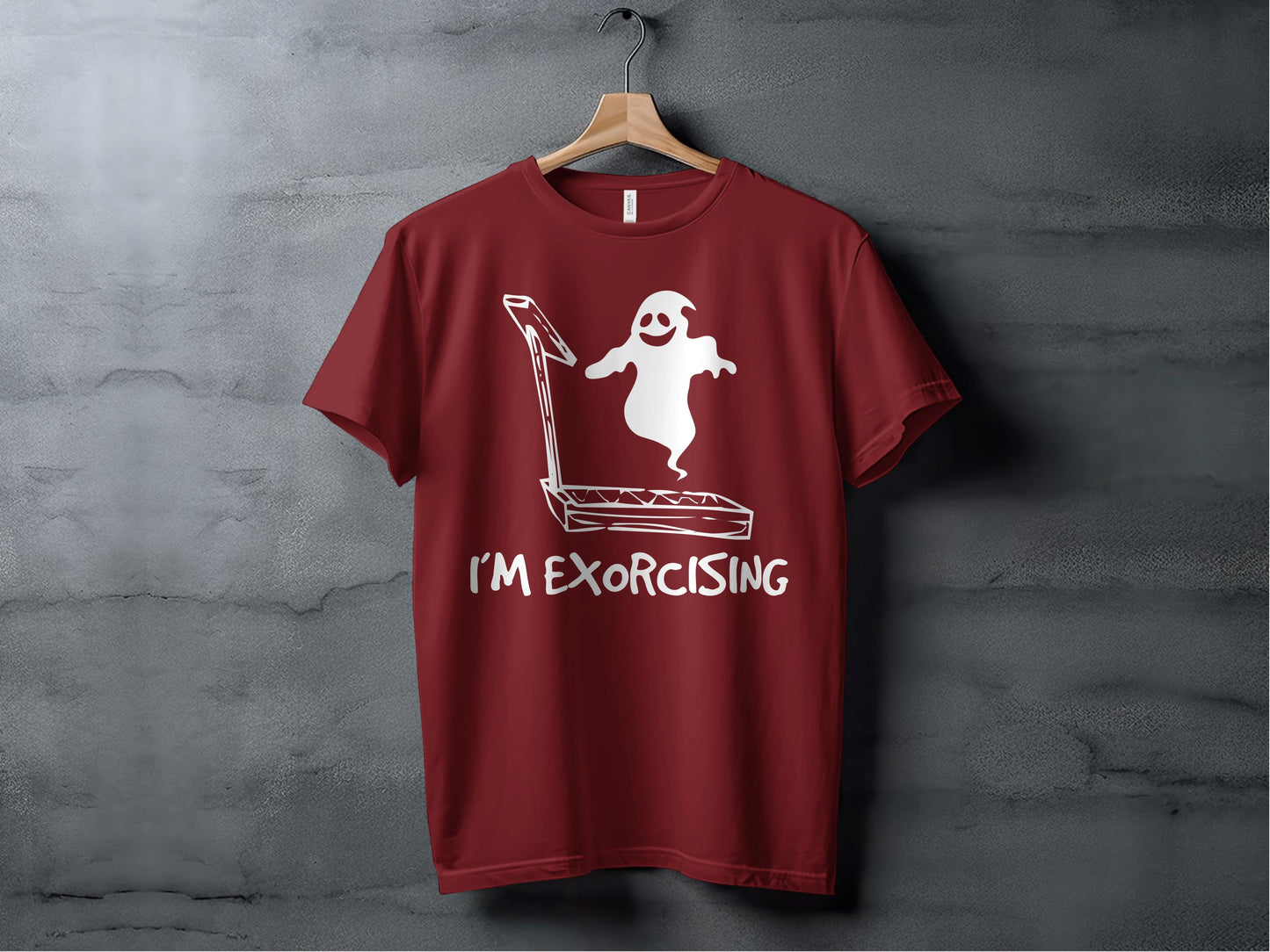 Funny I'm Exorcising Ghost Graphic Red T-shirt product