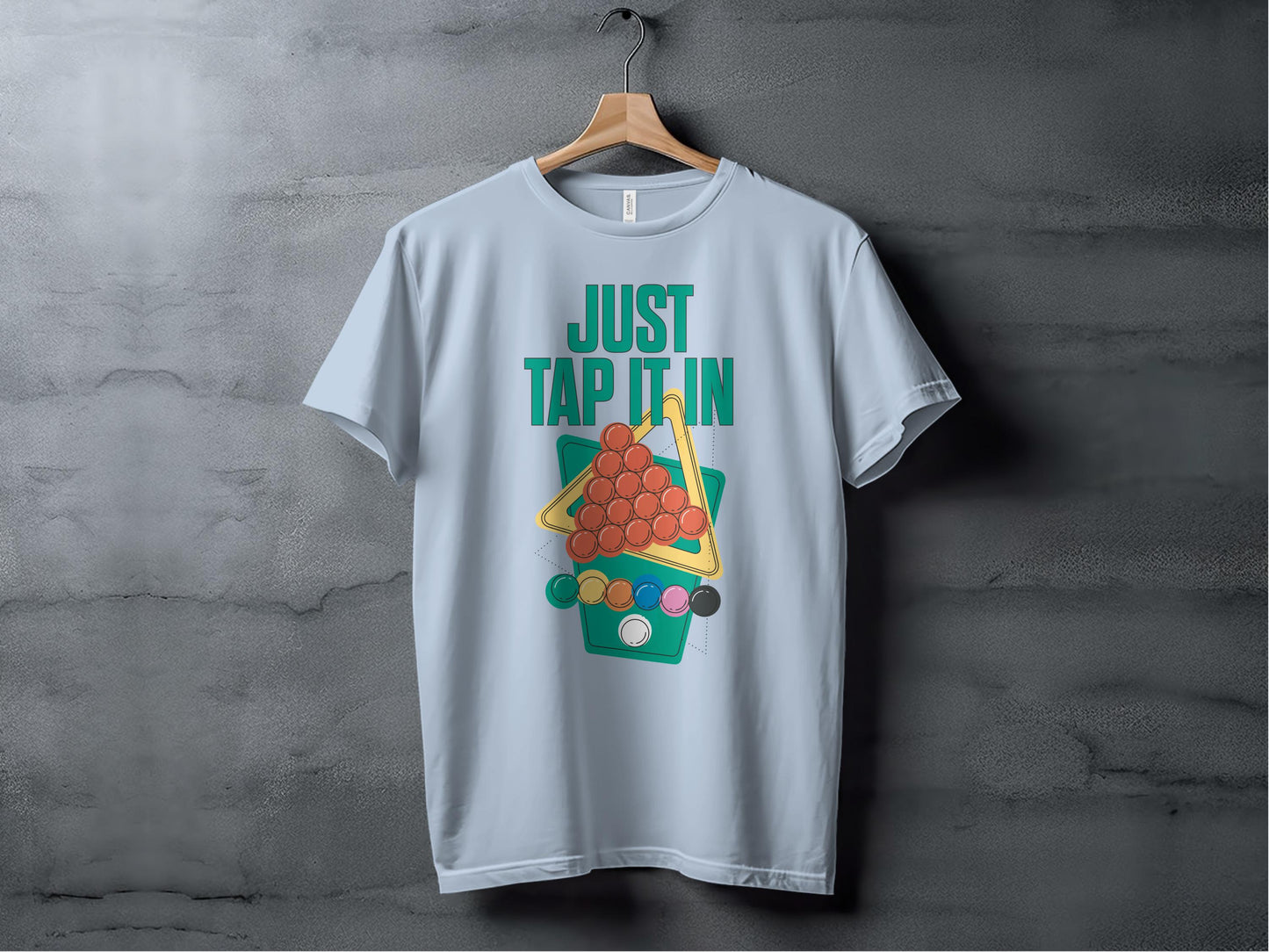 Tap It In Pool Table Graphic Tee Shirt product type