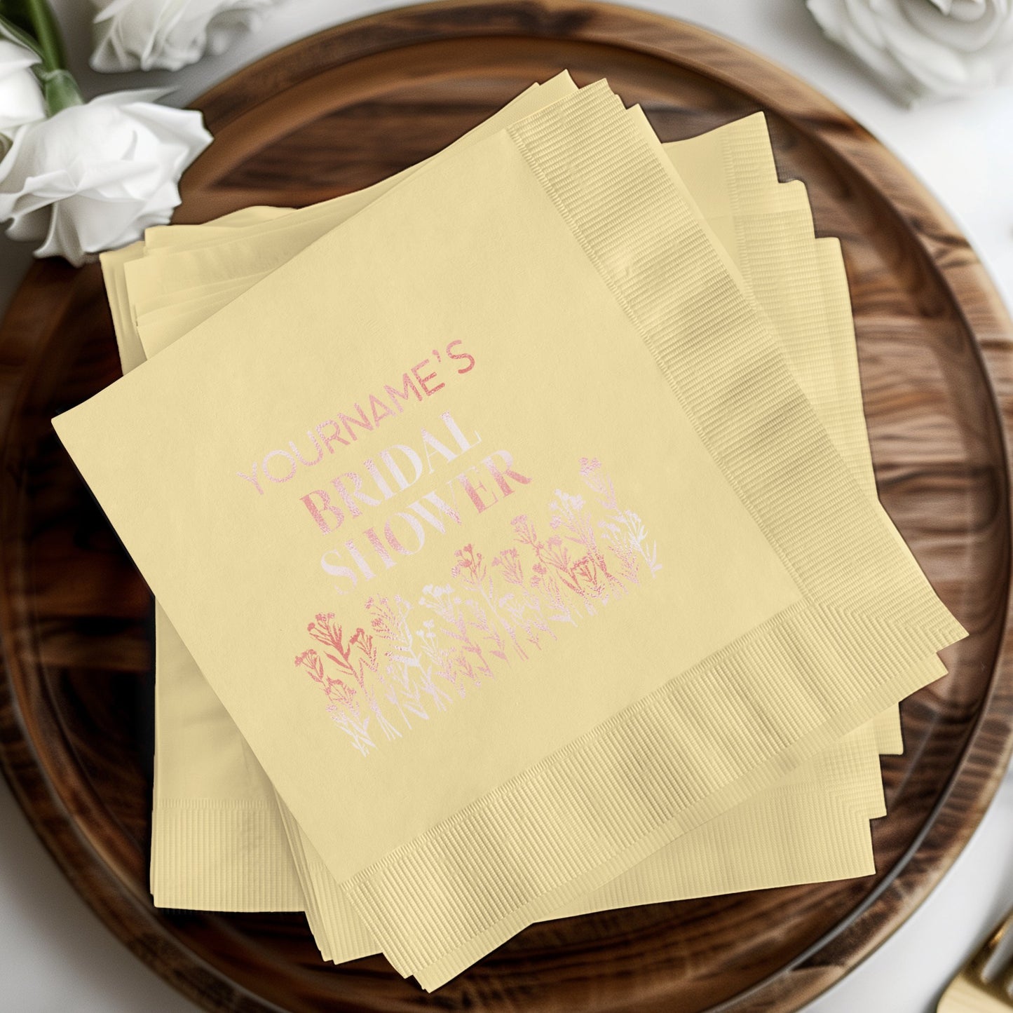 Customized Bridal Shower Napkins Party Supplies Product