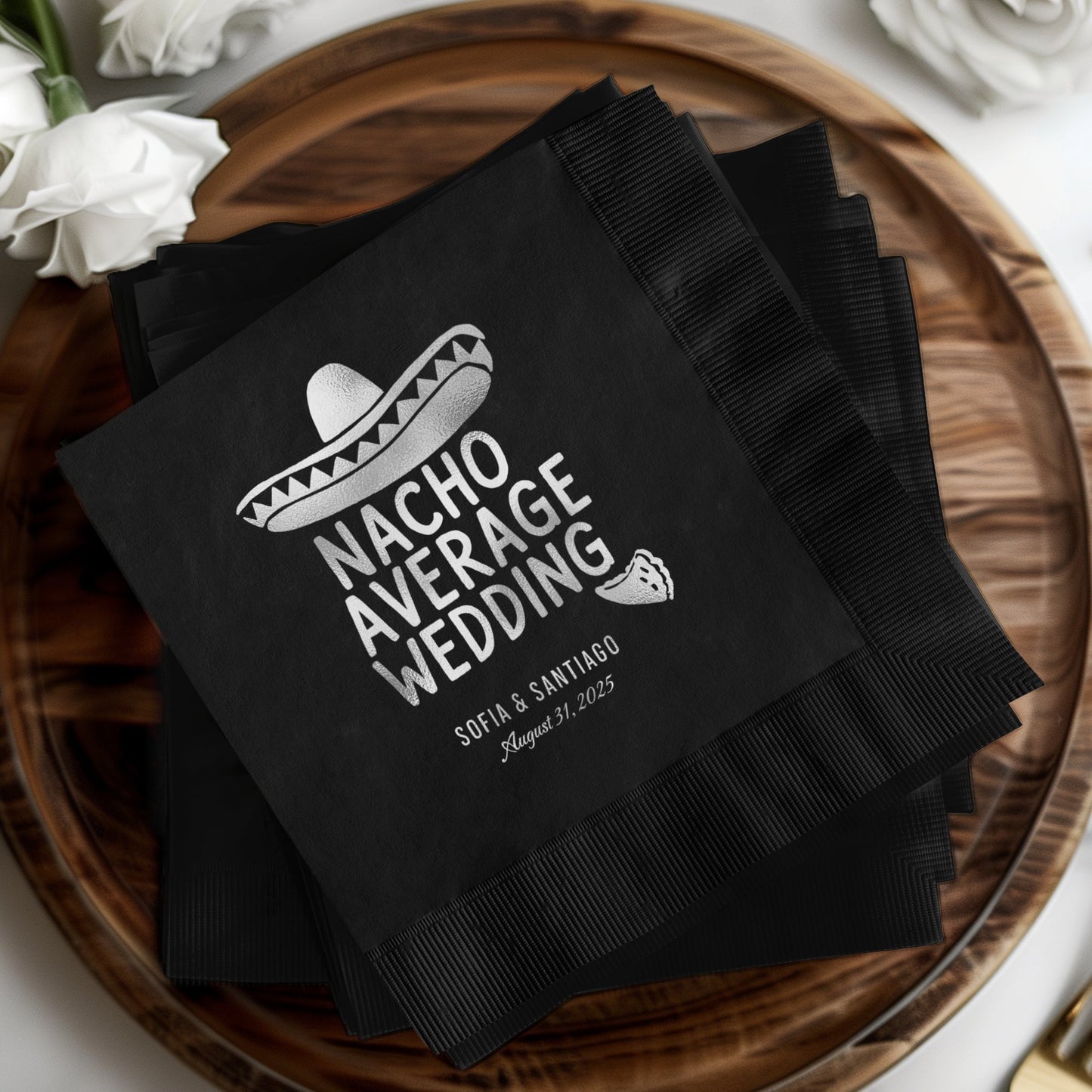 Nacho Average Wedding Custom Printed Napkin product