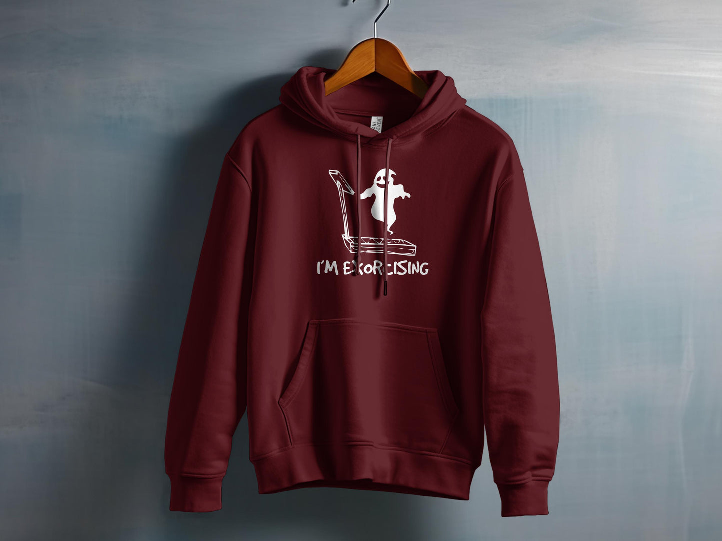 I'm Exercising Ghost Design Hooded Sweatshirt product