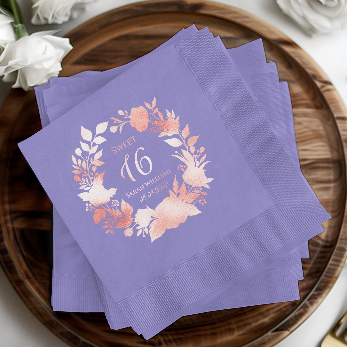Sweet 16 Custom Party Napkins Personalized Product