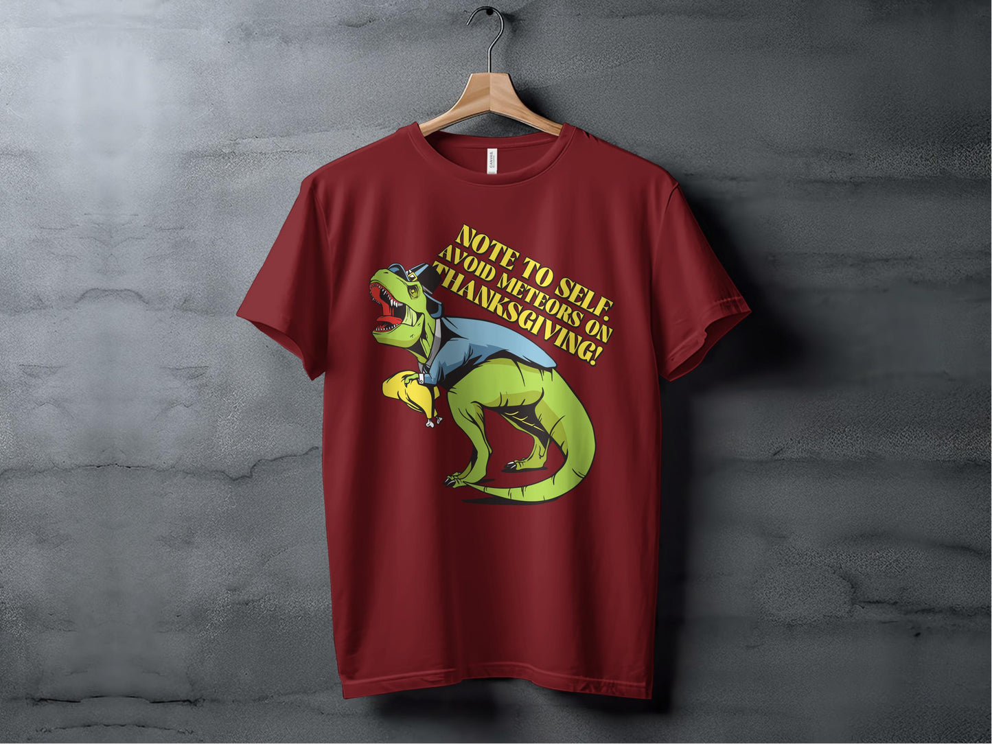 Avoid Meteors On Thanksgiving Dinosaur T-Shirt product