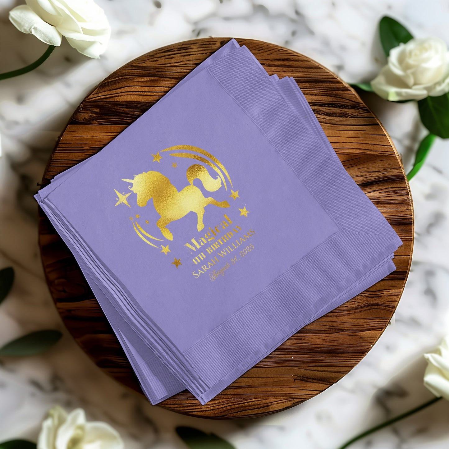 Magical Unicorn Themed Party Napkins product type