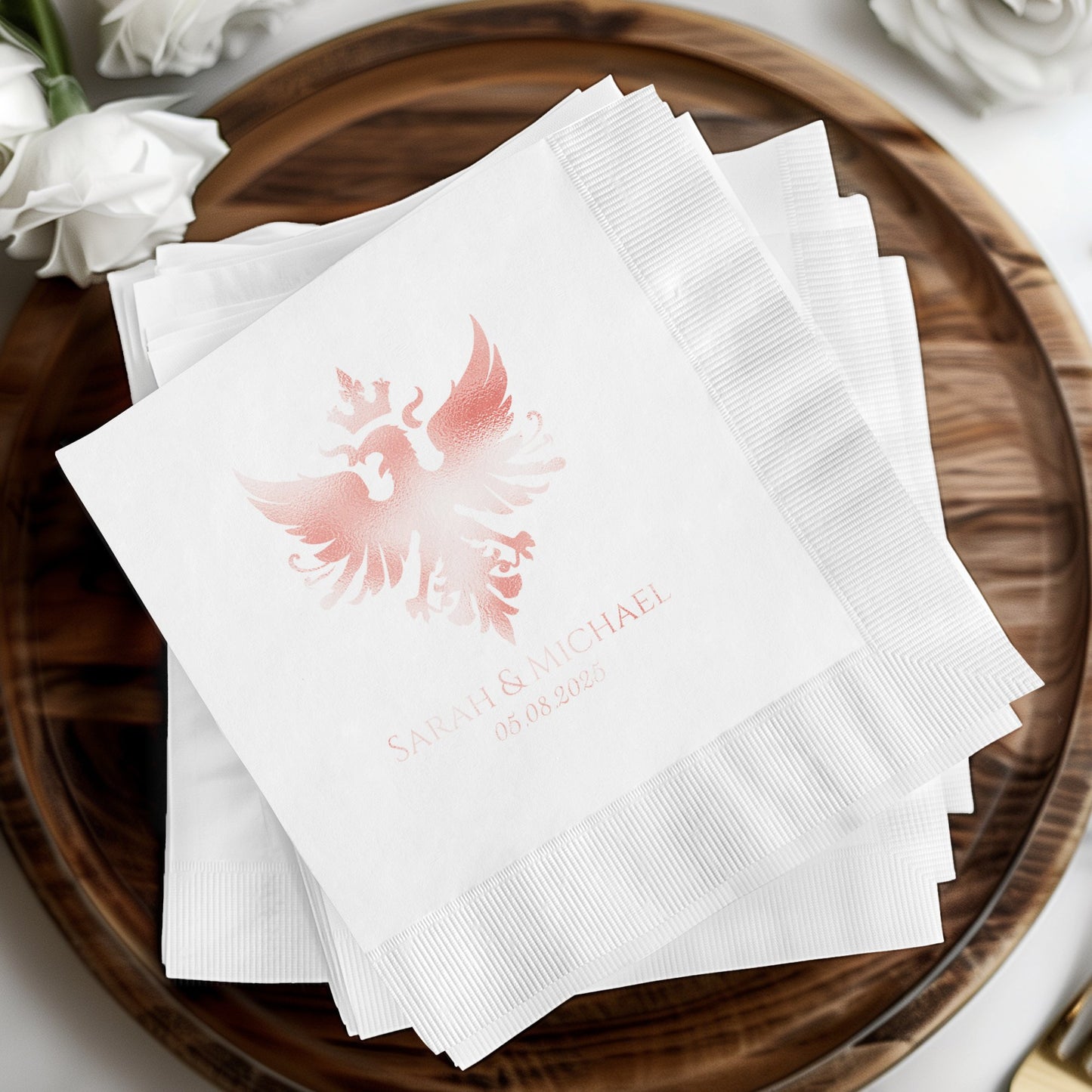 Custom Elegant Personalized Wedding Napkins product