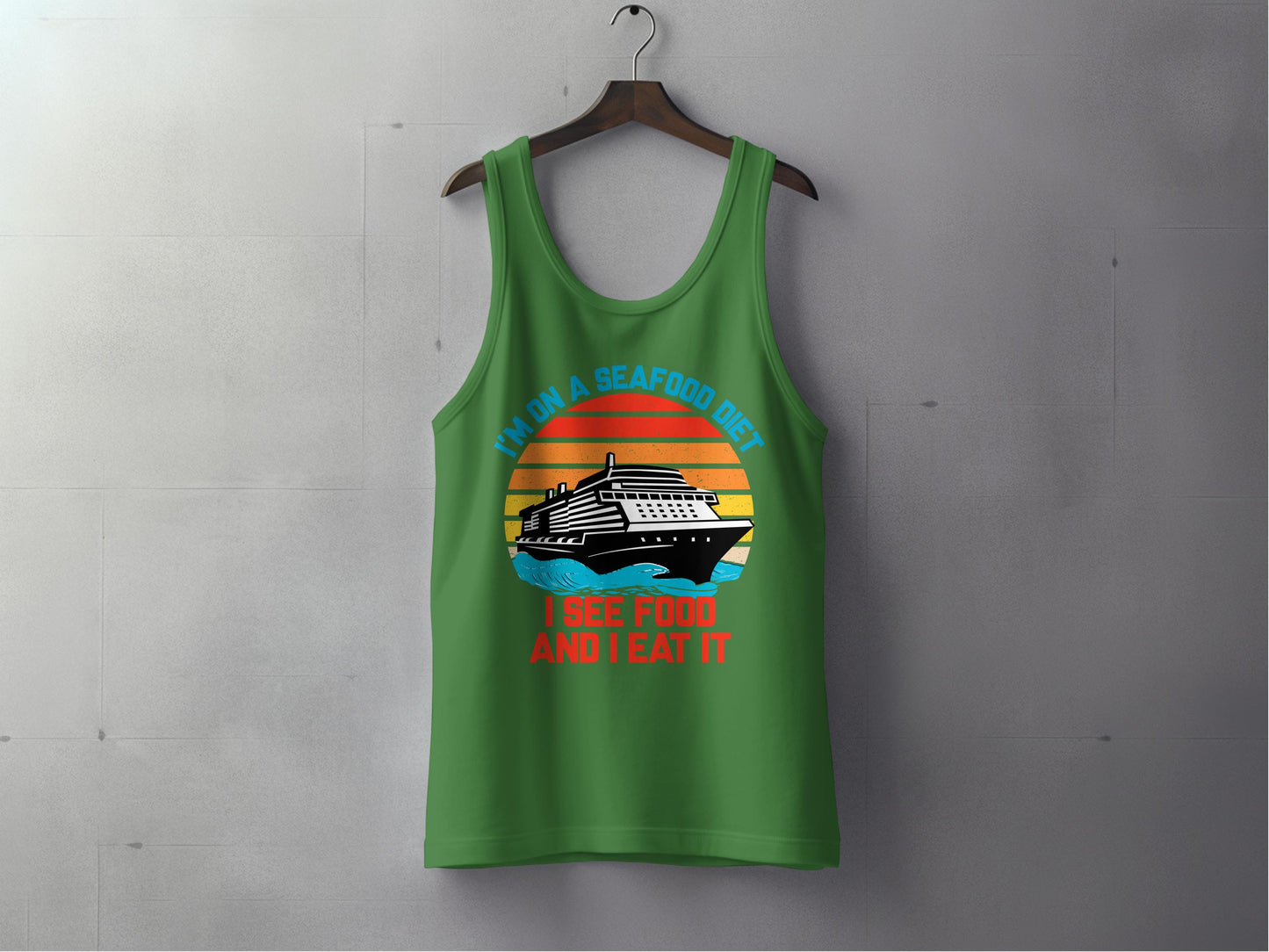 I'm On A Seafood Diet I See Food And Eat It tank top product