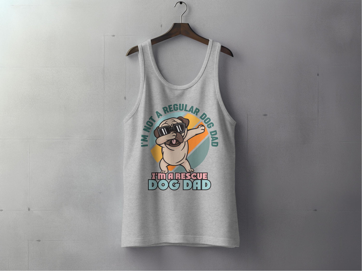I'm A Rescue Dog Dad Funny Graphic Tank Top product
