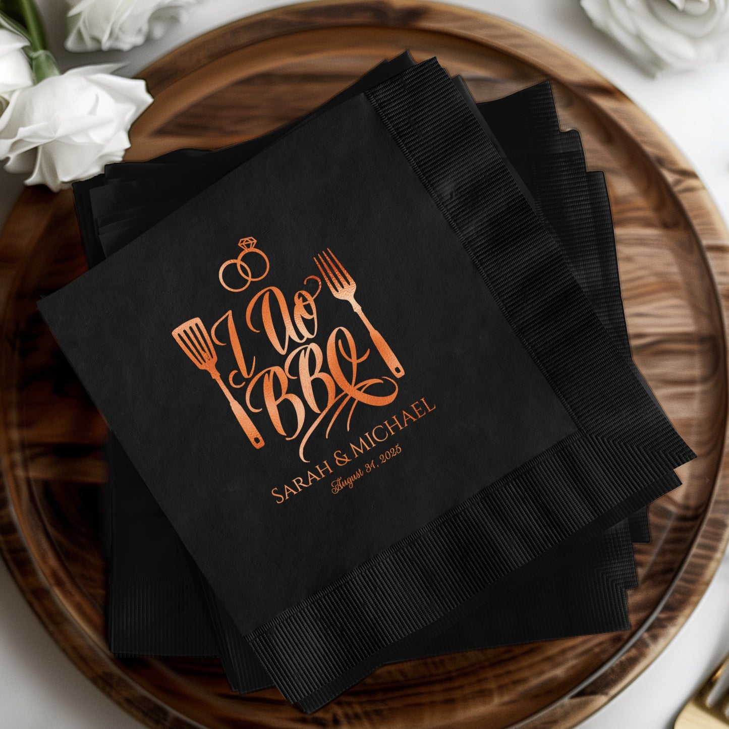 Personalized BBQ Event Napkins Special Party product