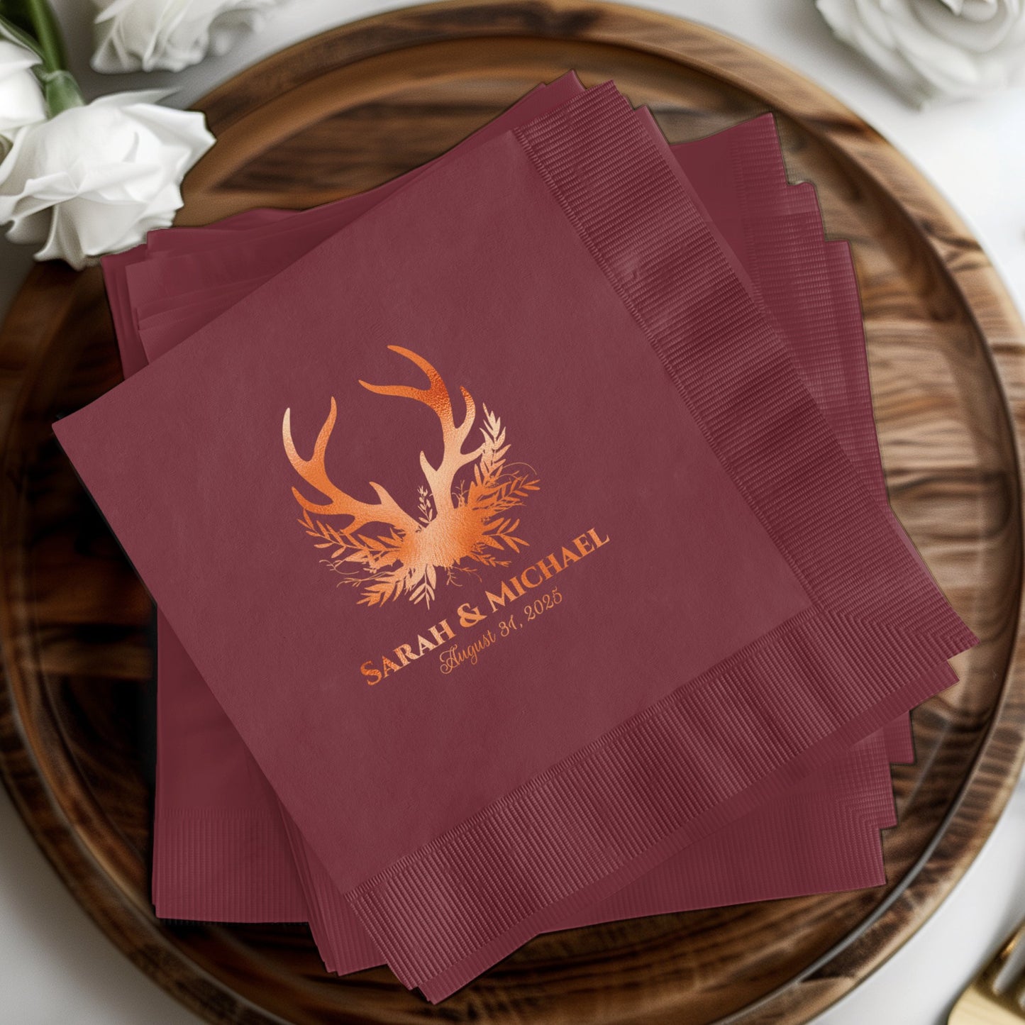 Elegant Personalized Wedding Custom Napkin product type