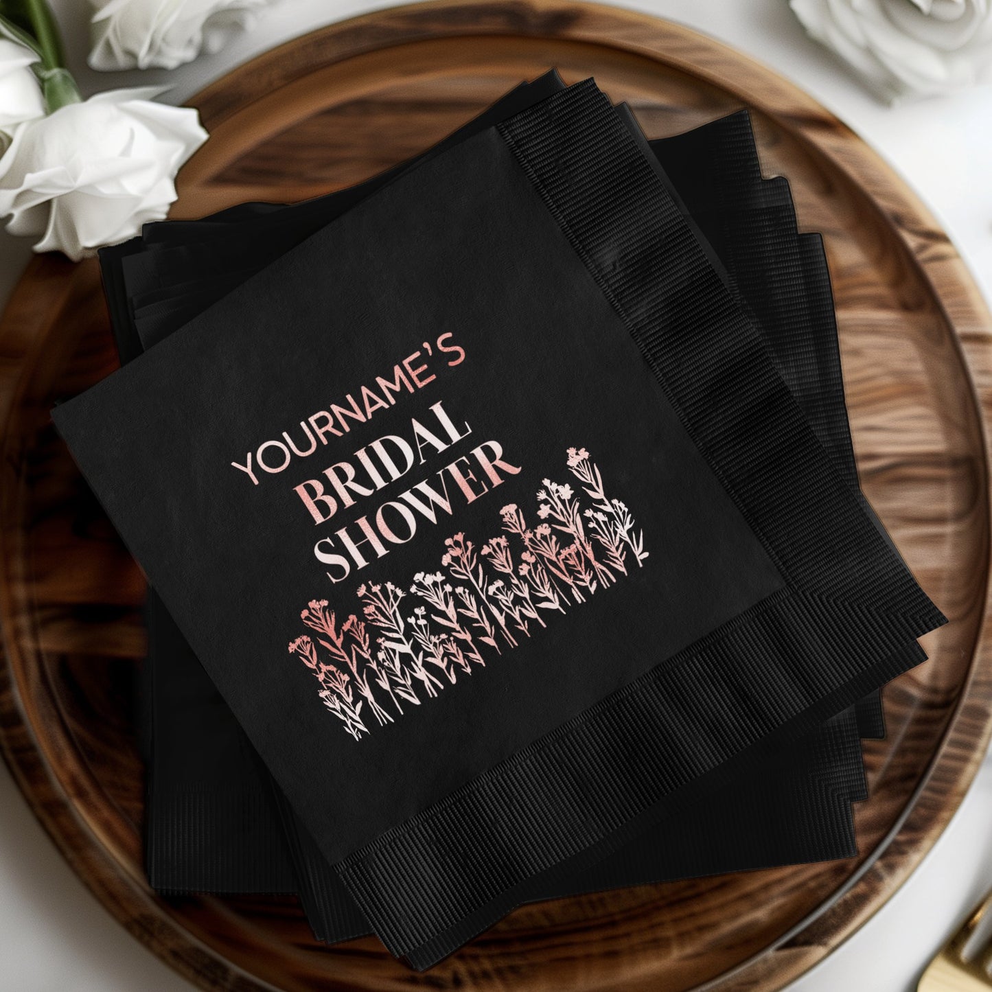 Personalized Bridal Shower Napkins Event Decor product