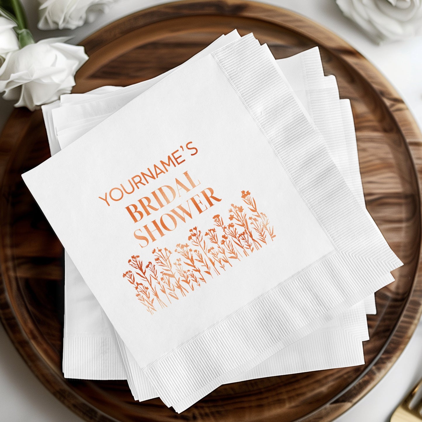 Custom Bridal Shower Design Napkin product
