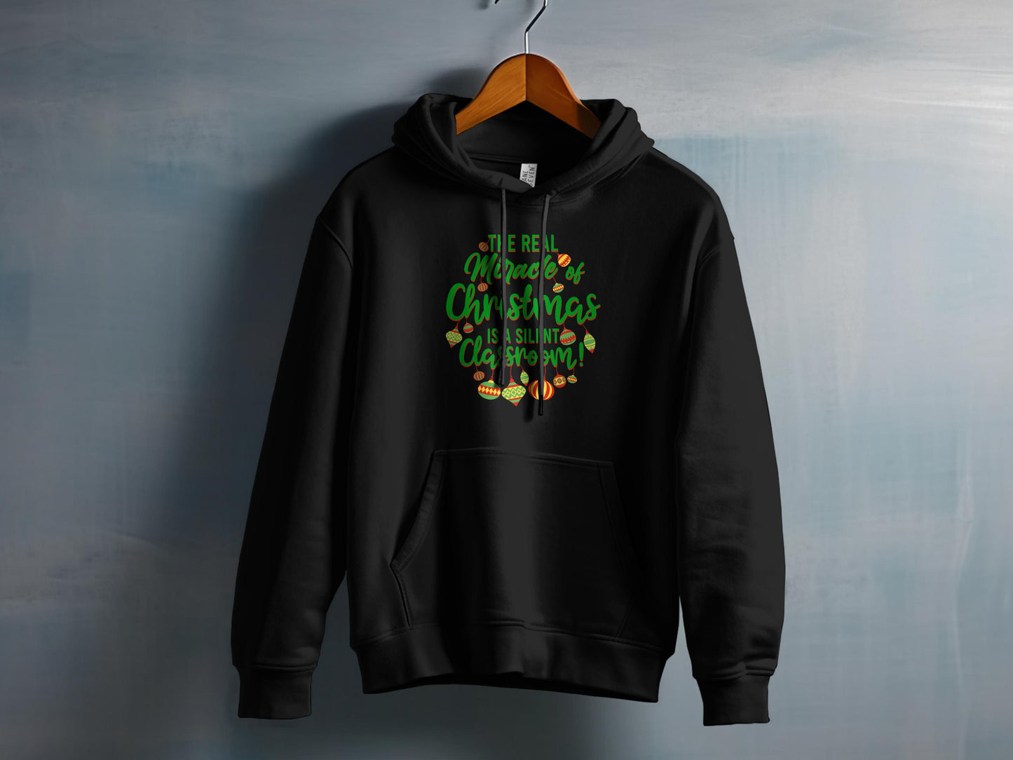 Festive Christmas Miracle Graphic Hooded Sweatshirt product type