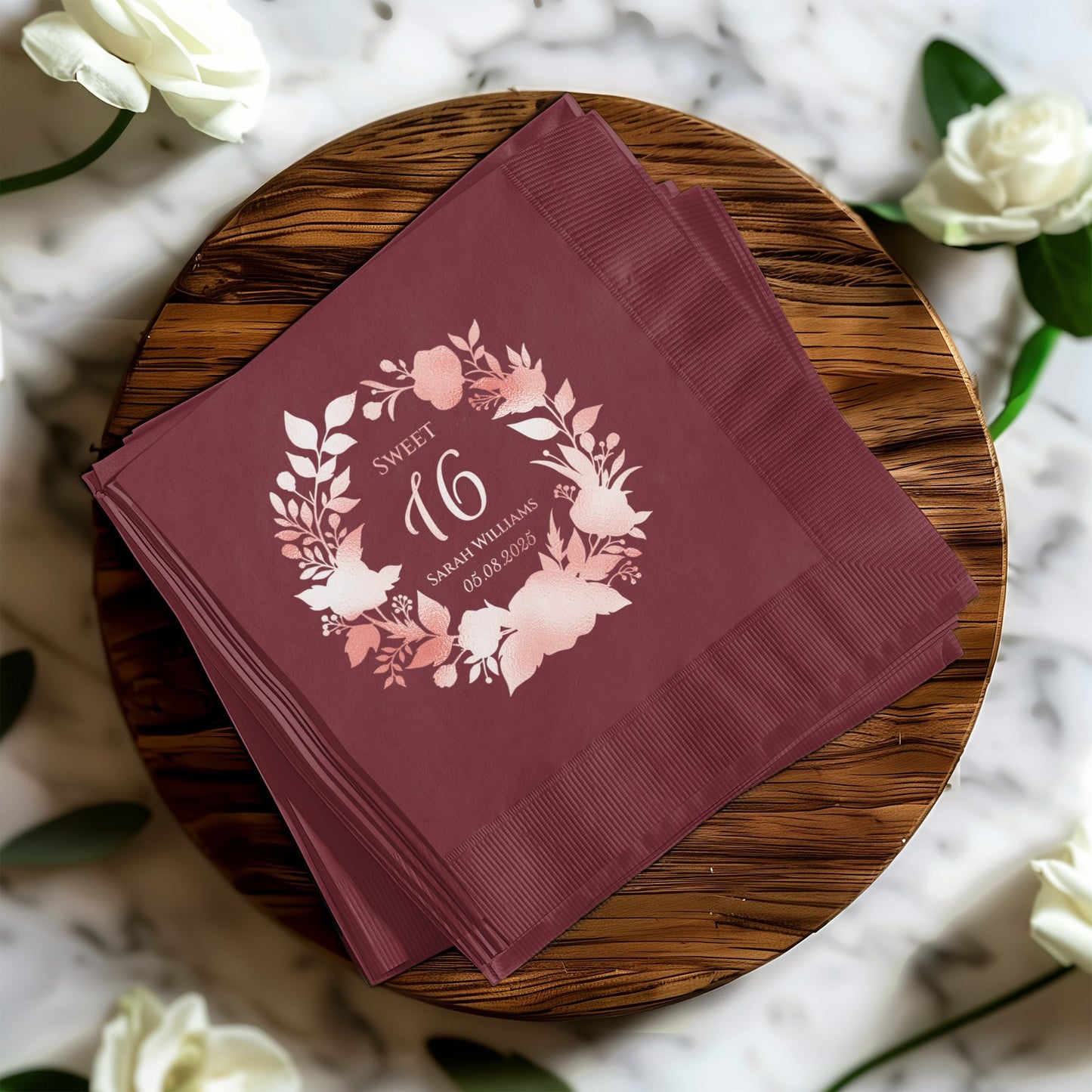 Sweet 16 Personalized Party Napkins Product