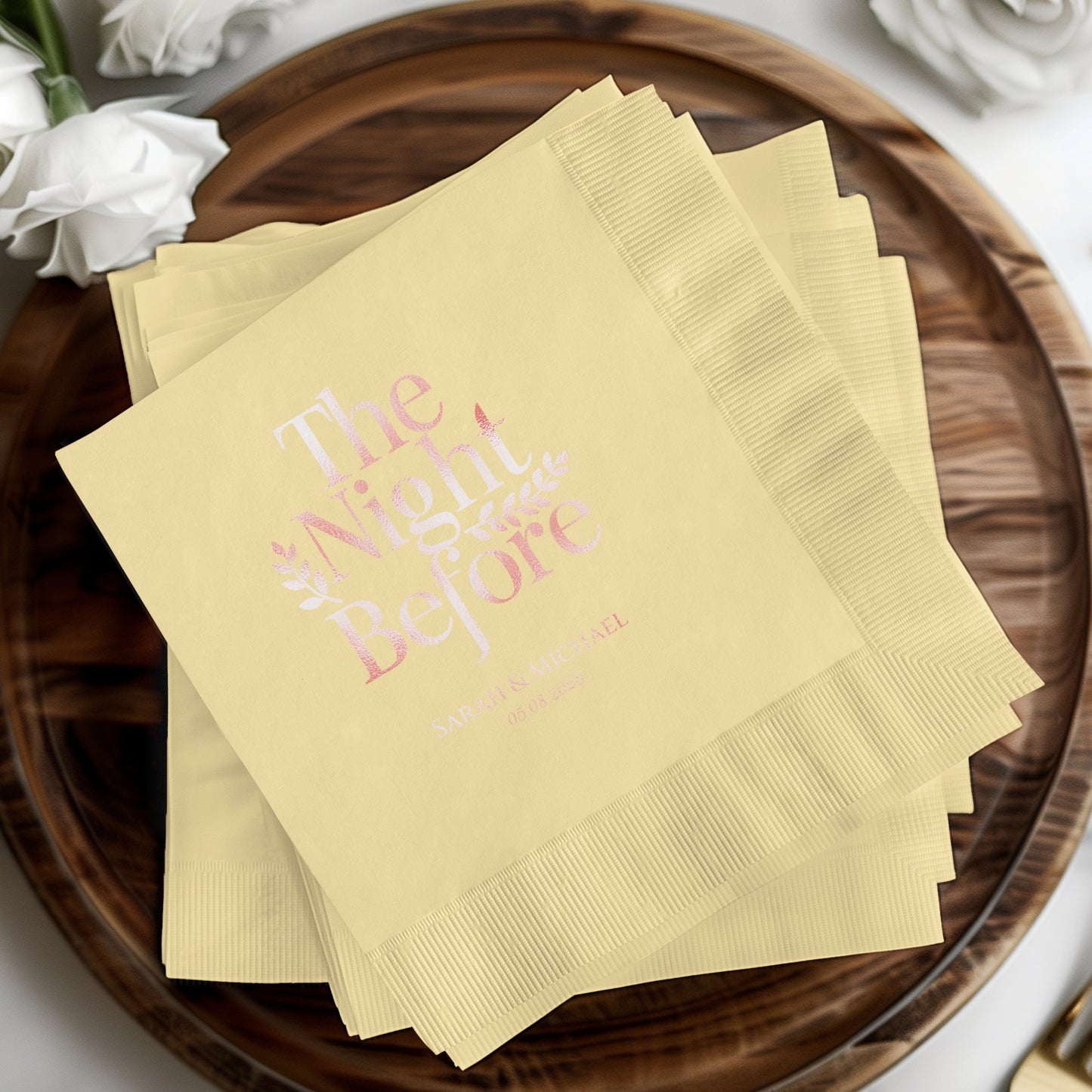 Elegant Customized The Night Before Napkin product