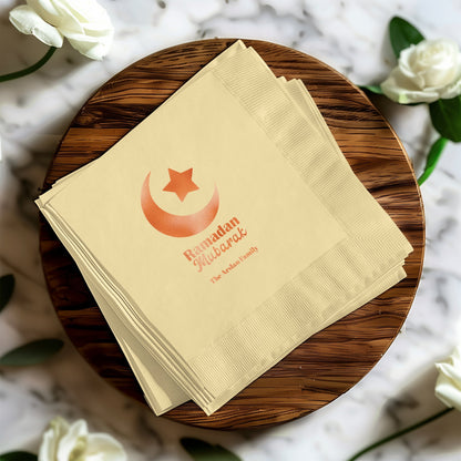 Ramadan Mubarak Crescent and Star Napkin product type