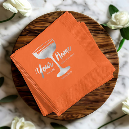 Personalized Cocktail Party Napkins Custom Product
