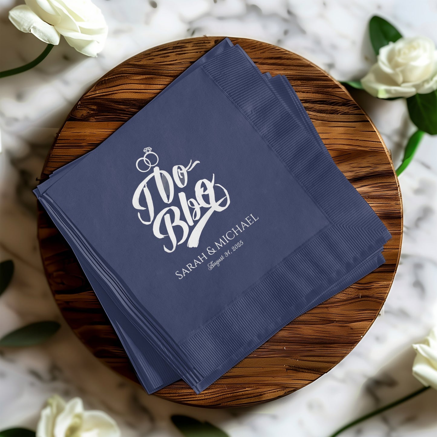 I Do BBQ Personalized Wedding Napkins product
