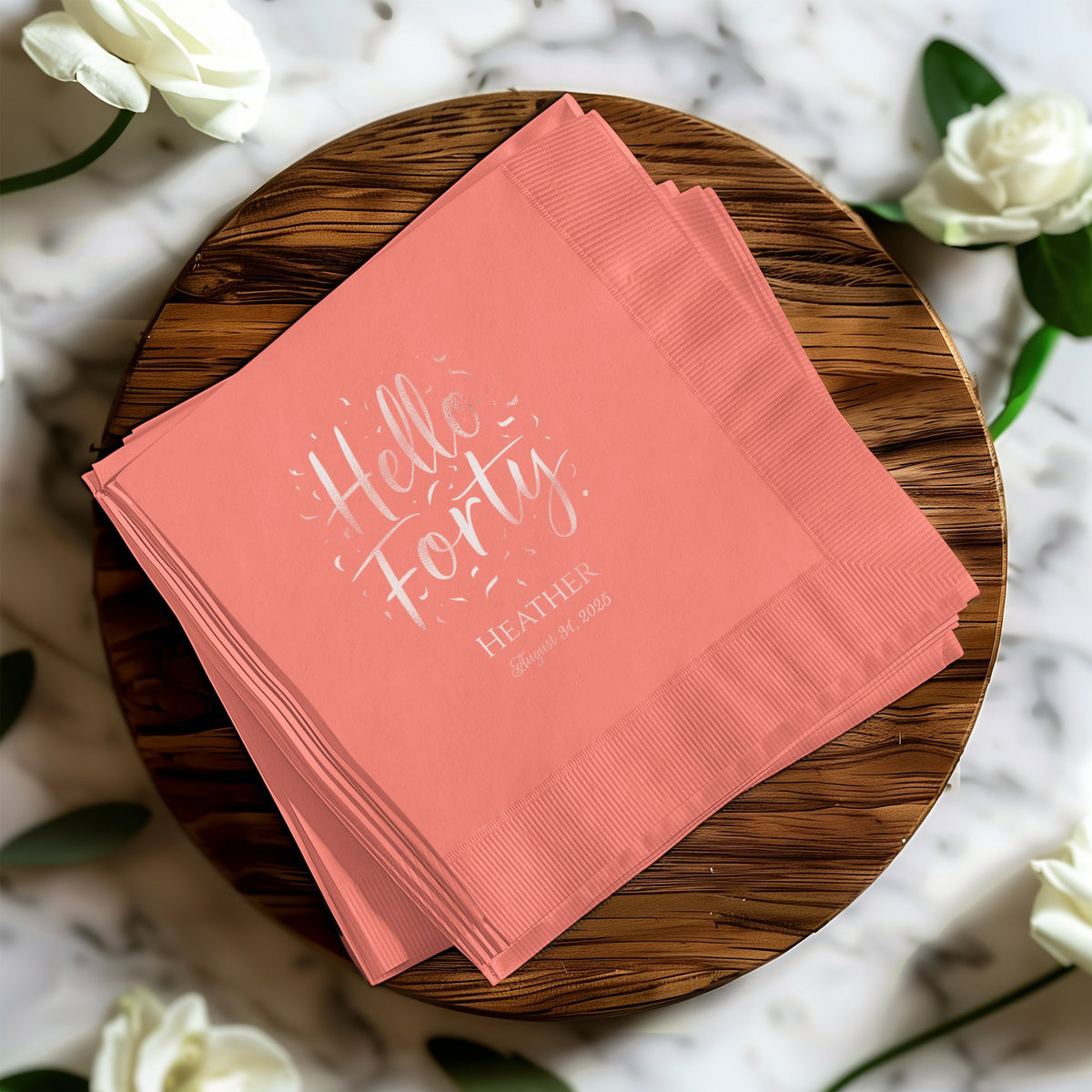 Hello Forty Decorative Party Napkins product