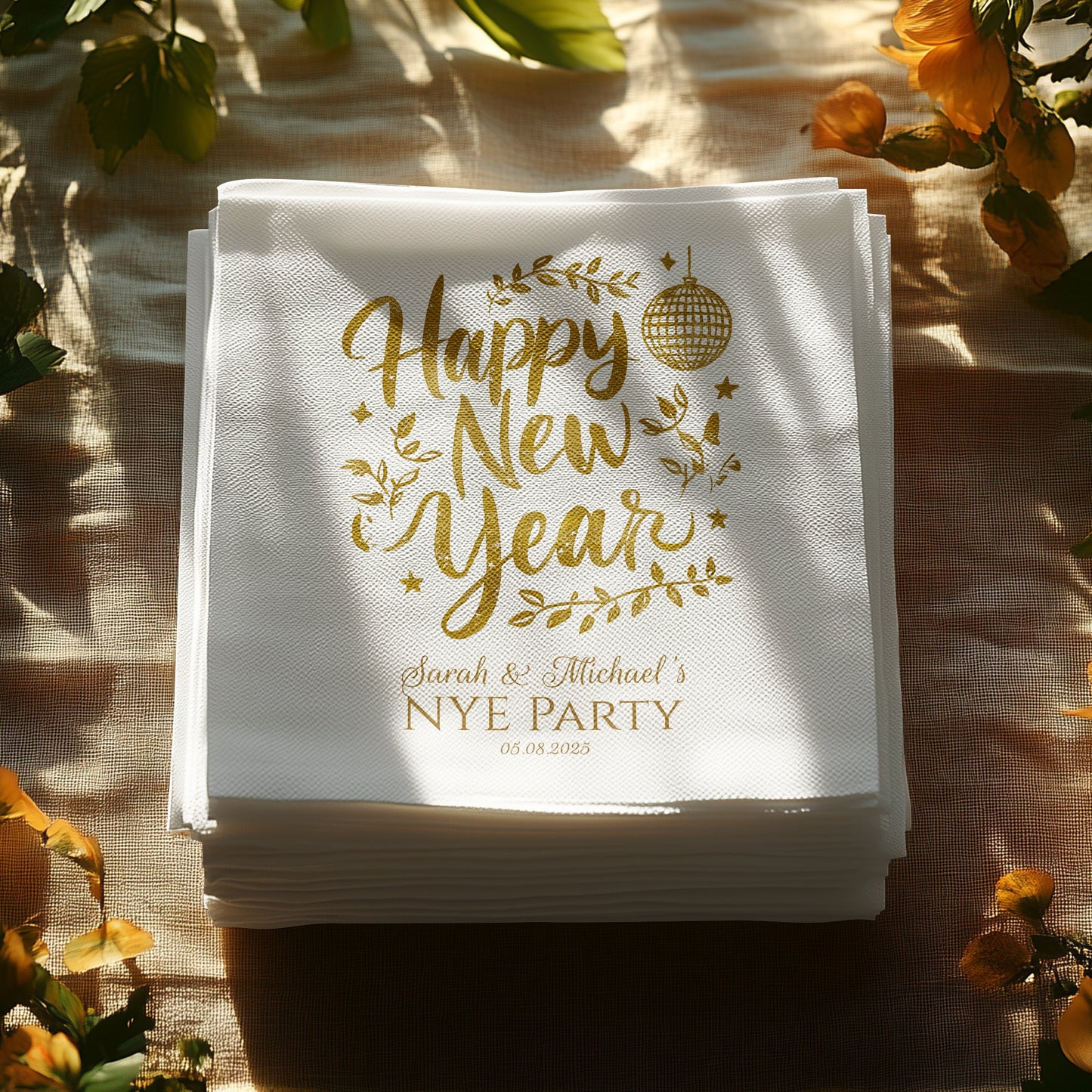 Happy New Year Custom Party Napkins product type