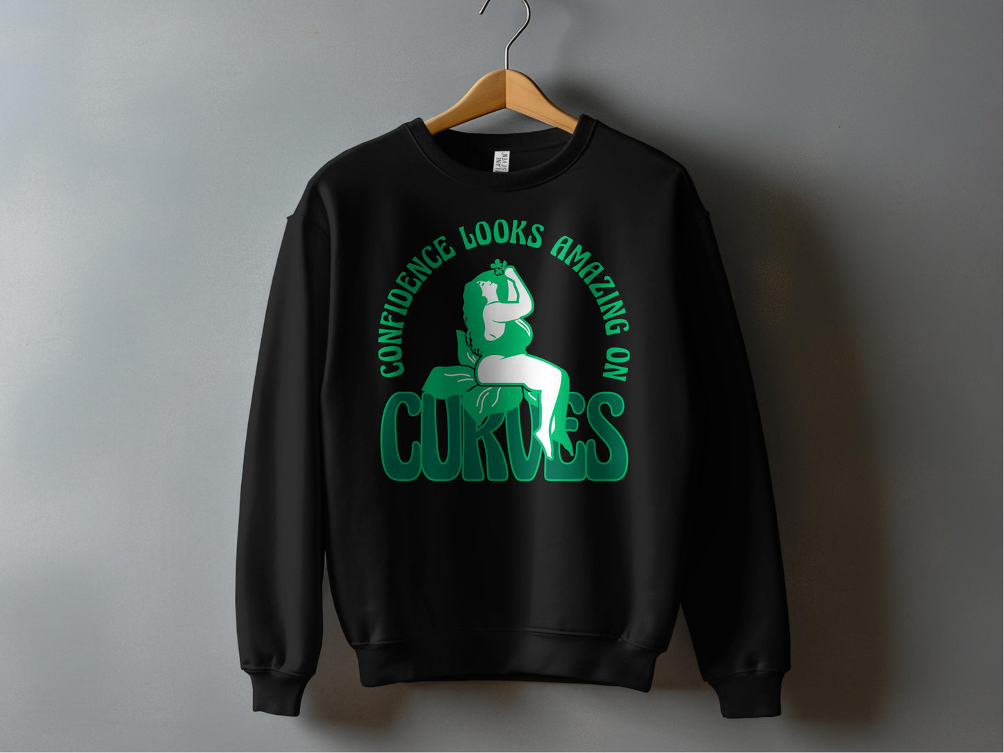 Confidence Looks Amazing On Curves Sweatshirt product