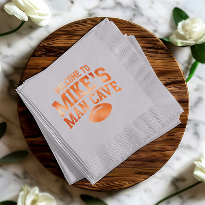 Welcome to Mike's Man Cave Napkin product type