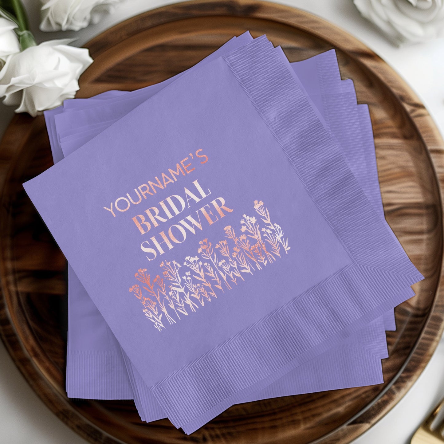 Custom Printed Bridal Shower Napkins product