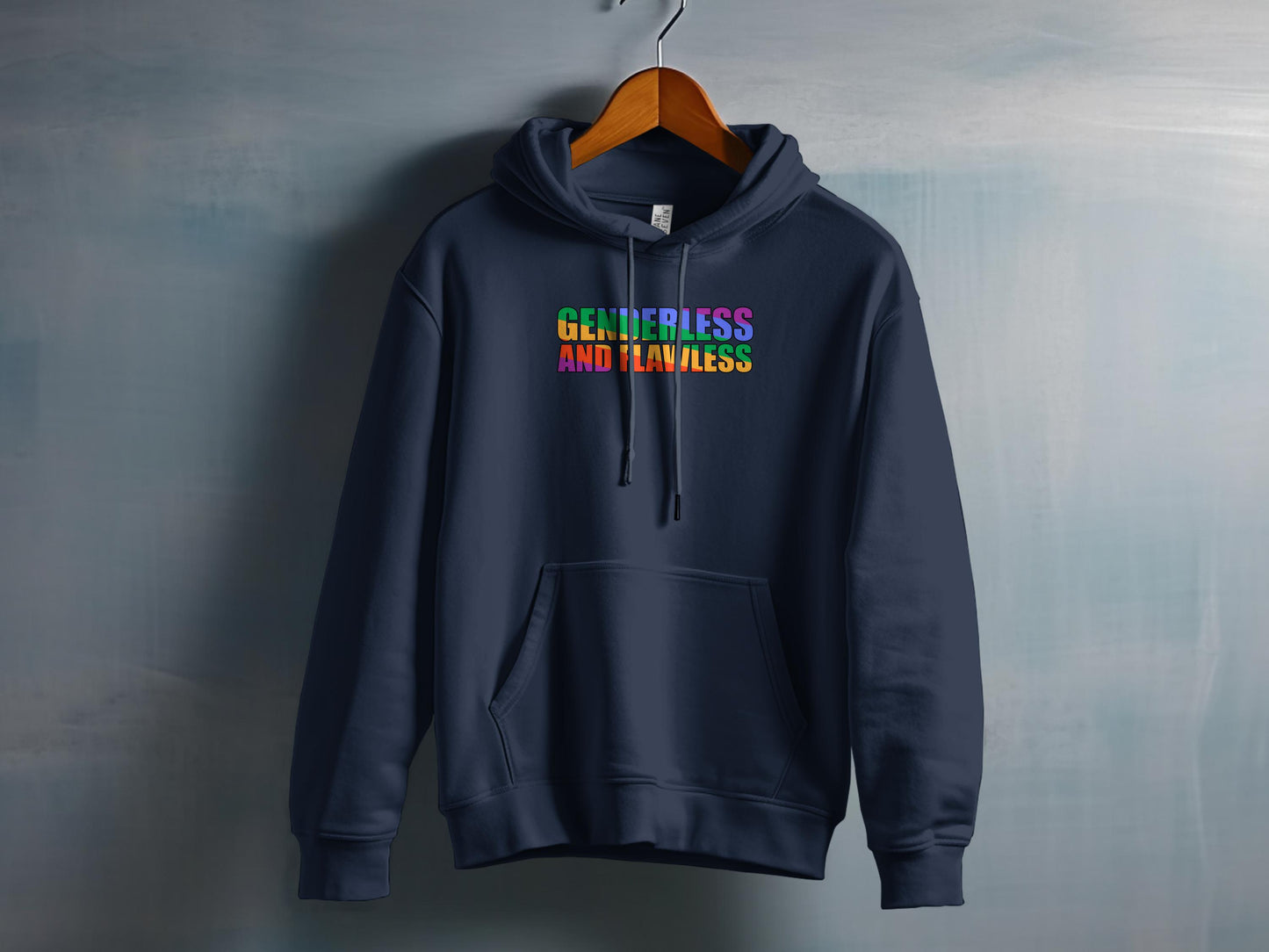 Genderless and Flawless Print Hoodie product type