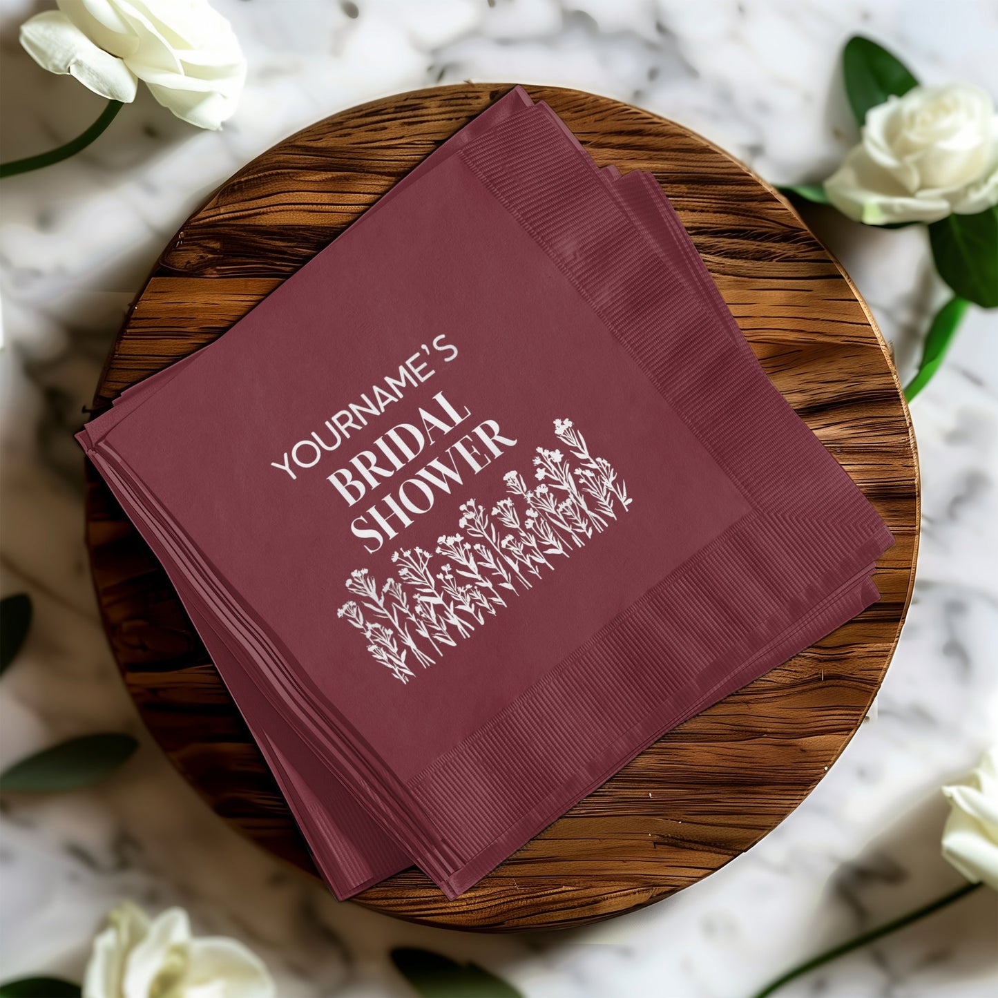 Yourname's Bridal Shower Personalized Napkins product type