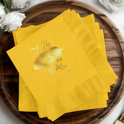 I Do A&N BBQ Personalized Wedding Napkins product